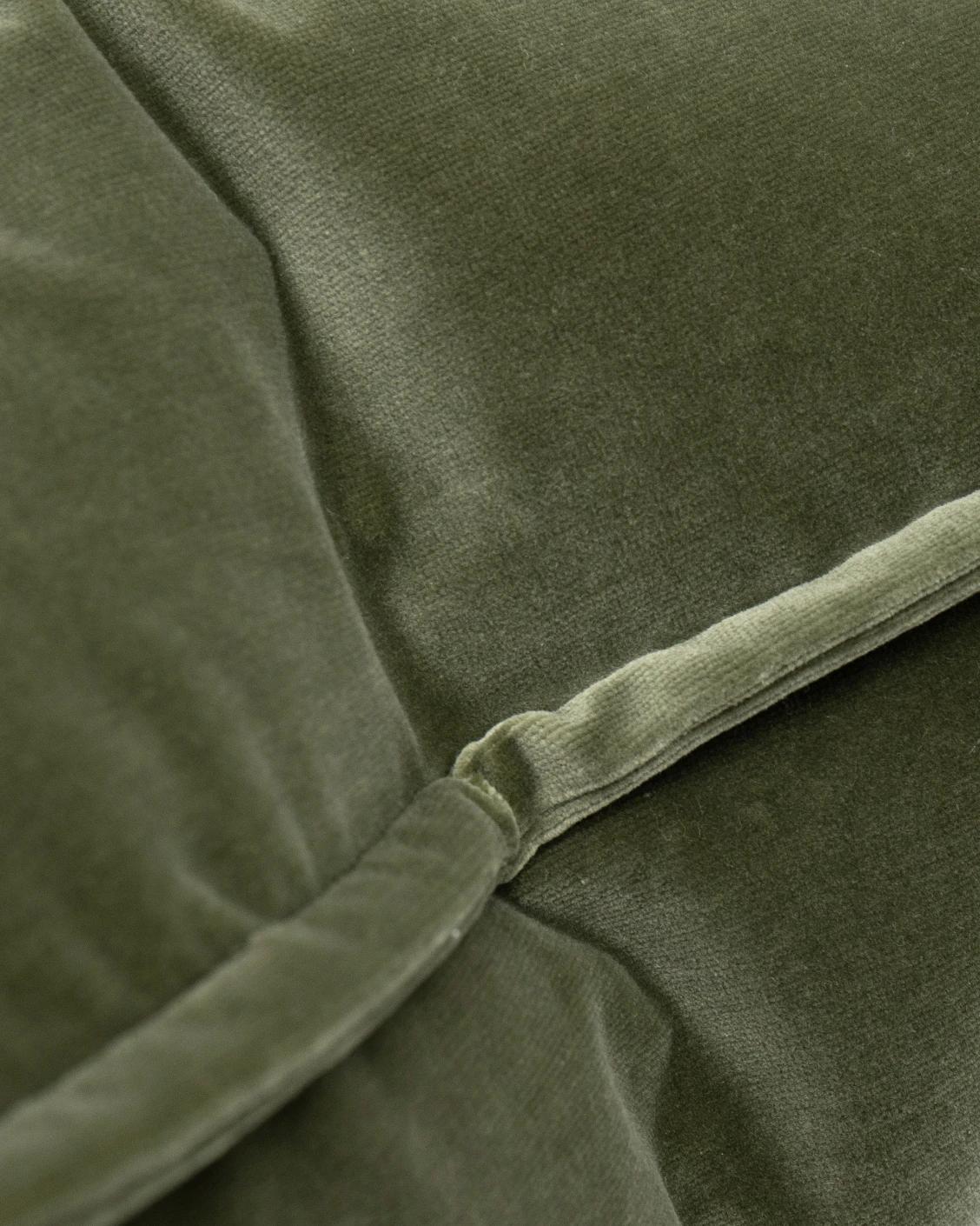 Alessandra Forest cushion in green and forest green, shown in a product close-up as image 9