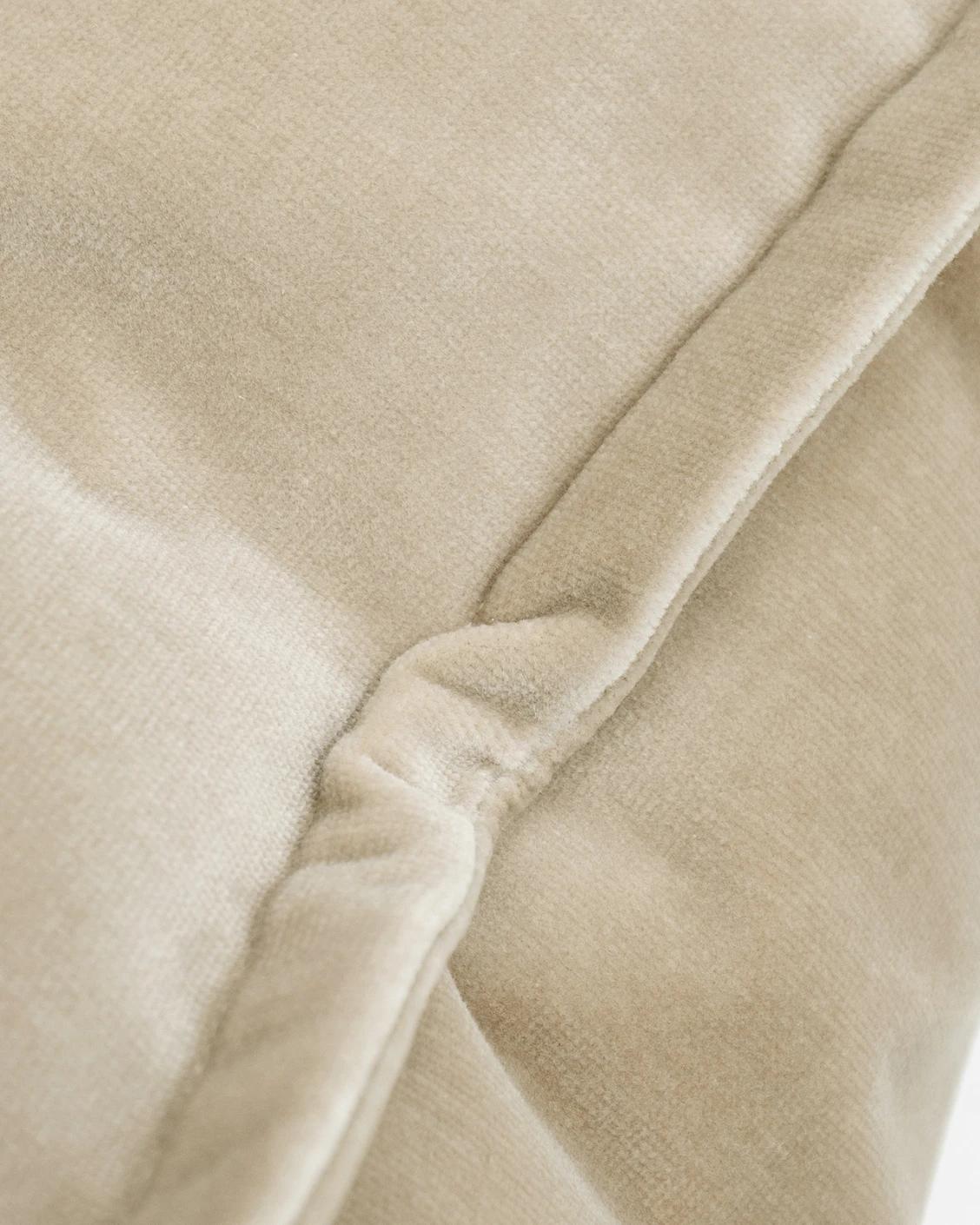 Alessandra River cushion in beige, shown in a product close-up as image 3