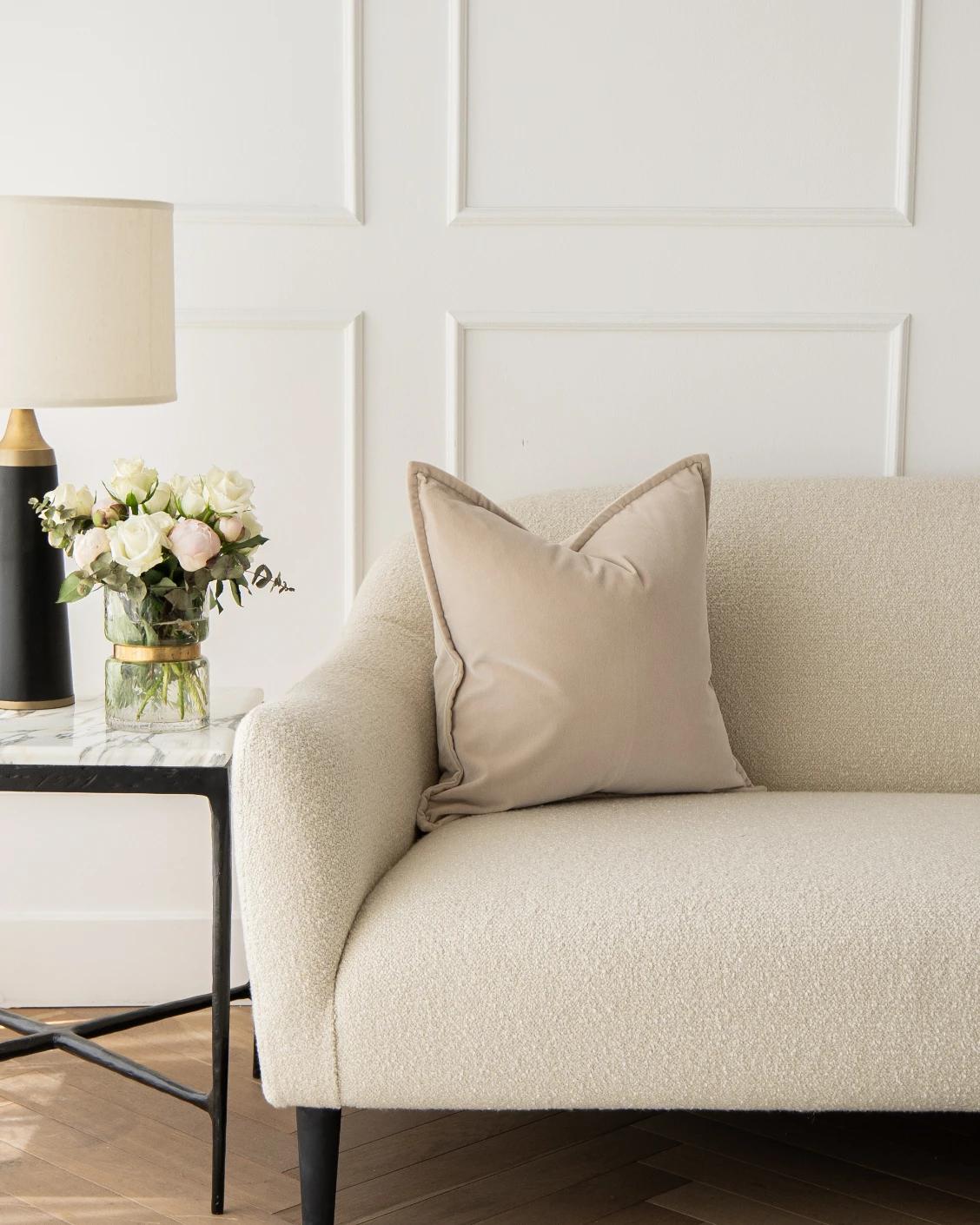 Alessandra River cushion in beige, shown in a product front view as image 7