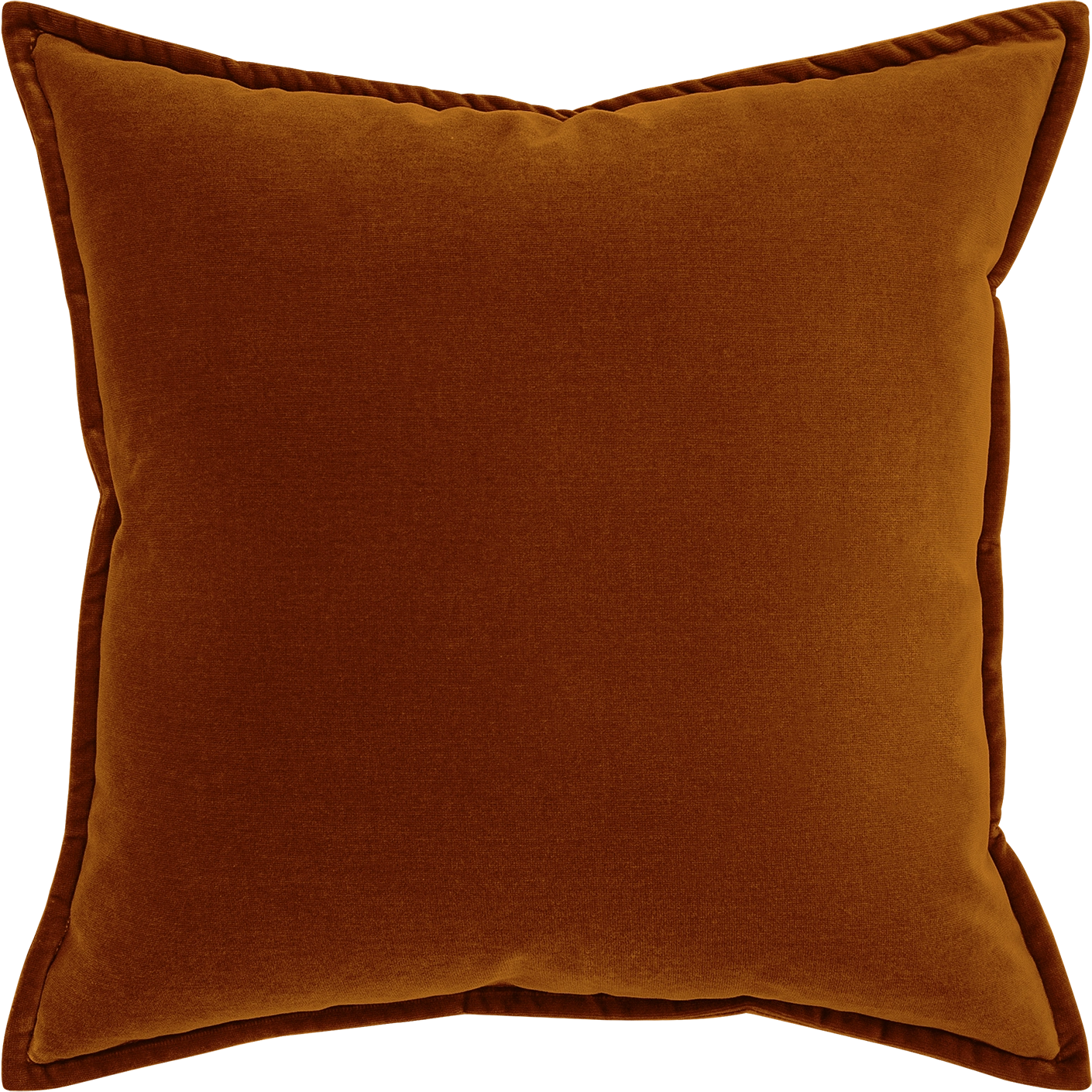 Alessandra Rust cushion in orange, shown in a product front view as image 1