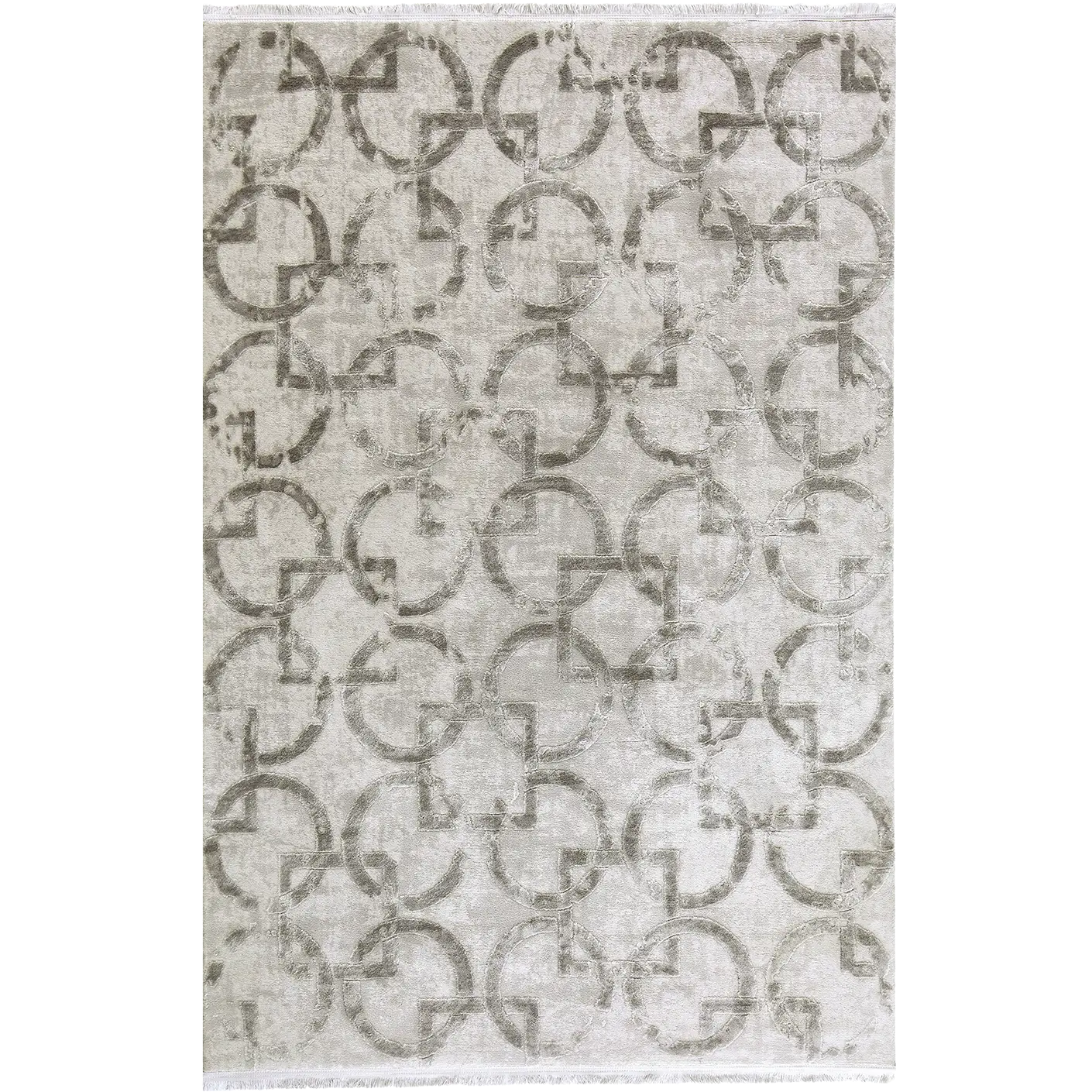 Cooper Dune carpets in grey and silver, shown in a product top view as image 1
