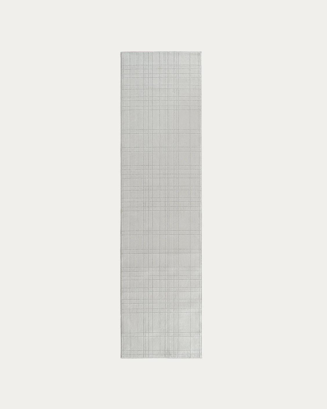 Corvin Sandy carpets in ivory and grey, shown in a product top view as image 1
