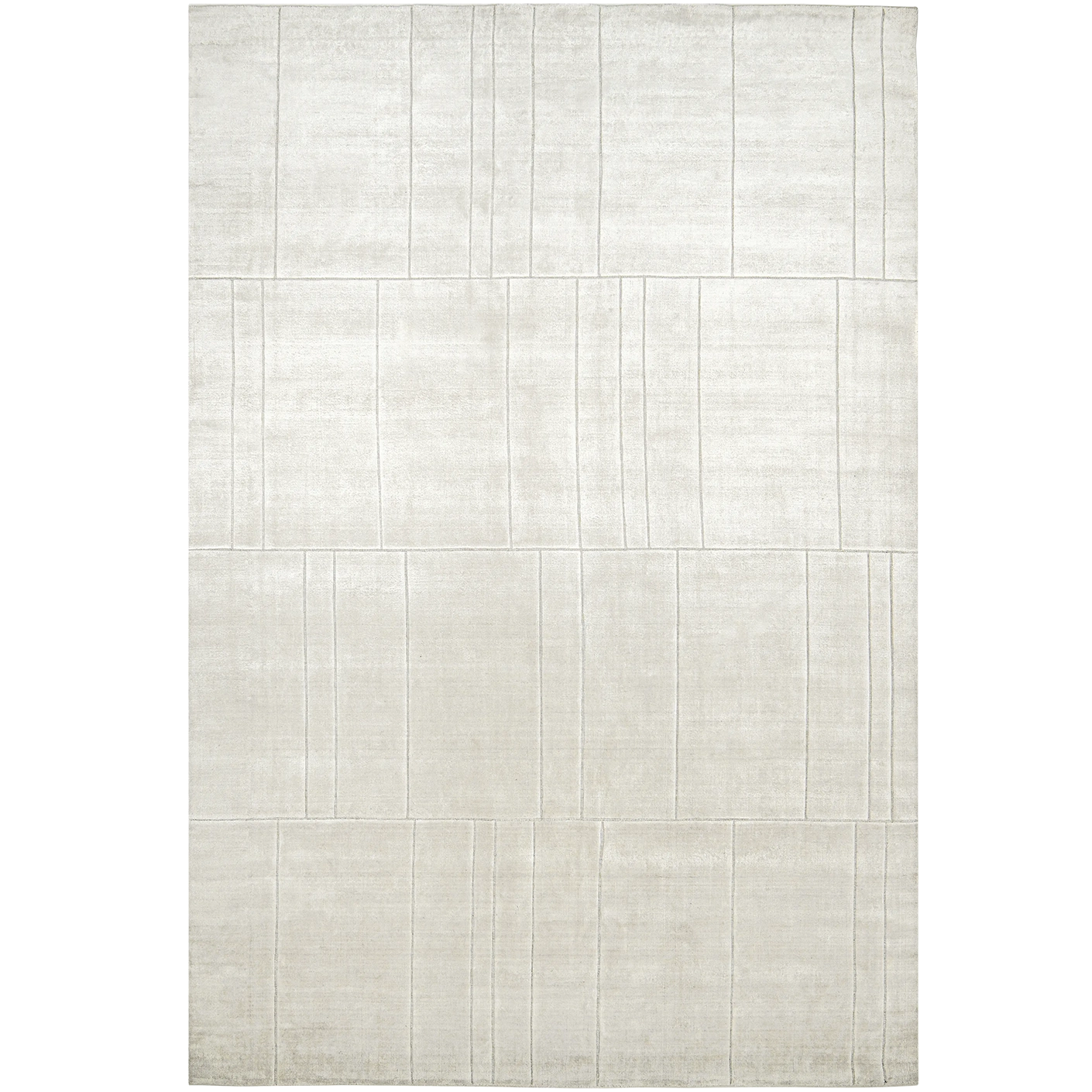 Elliot Bianca carpets in white and pearl, shown in a product top view as image 1