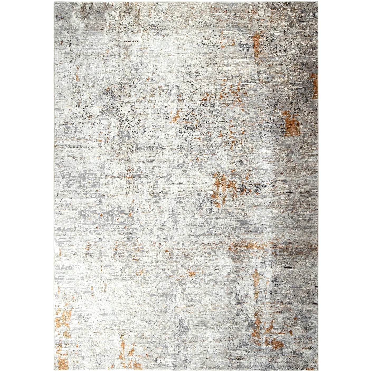 Ethan Brick carpets in gold and grey, shown in a product top view as image 1