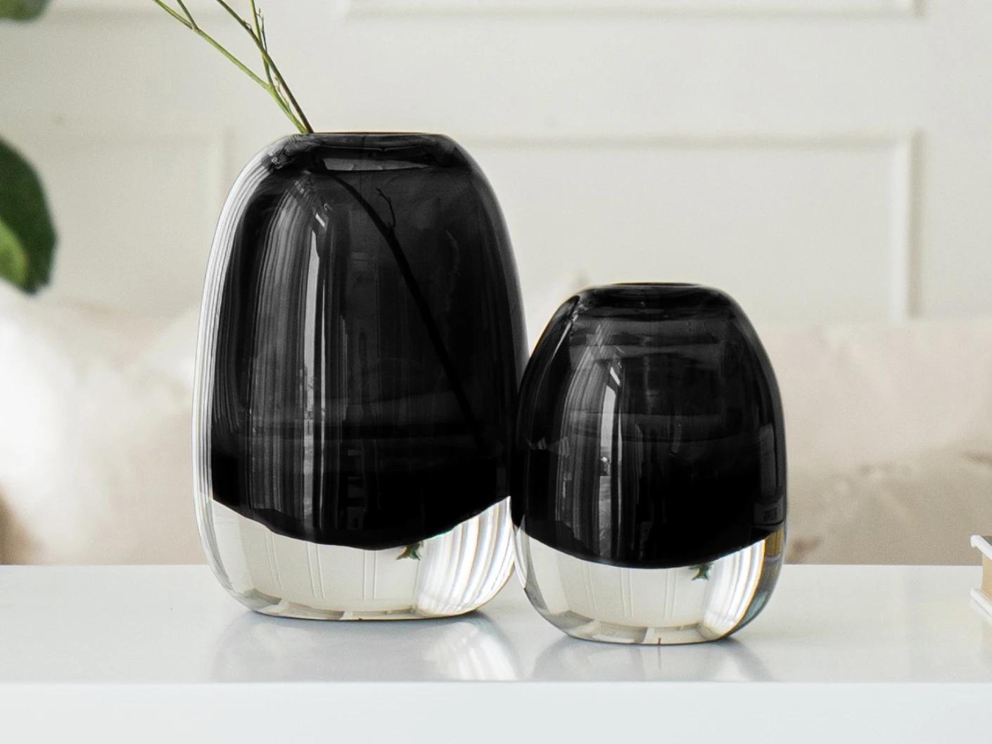 Gracey Storms vases in grey, shown in a lifestyle front view as image 5