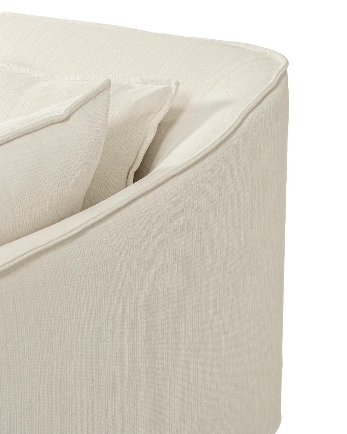 Miro Warm Ivory sofa, shown in a product close-up as image 8