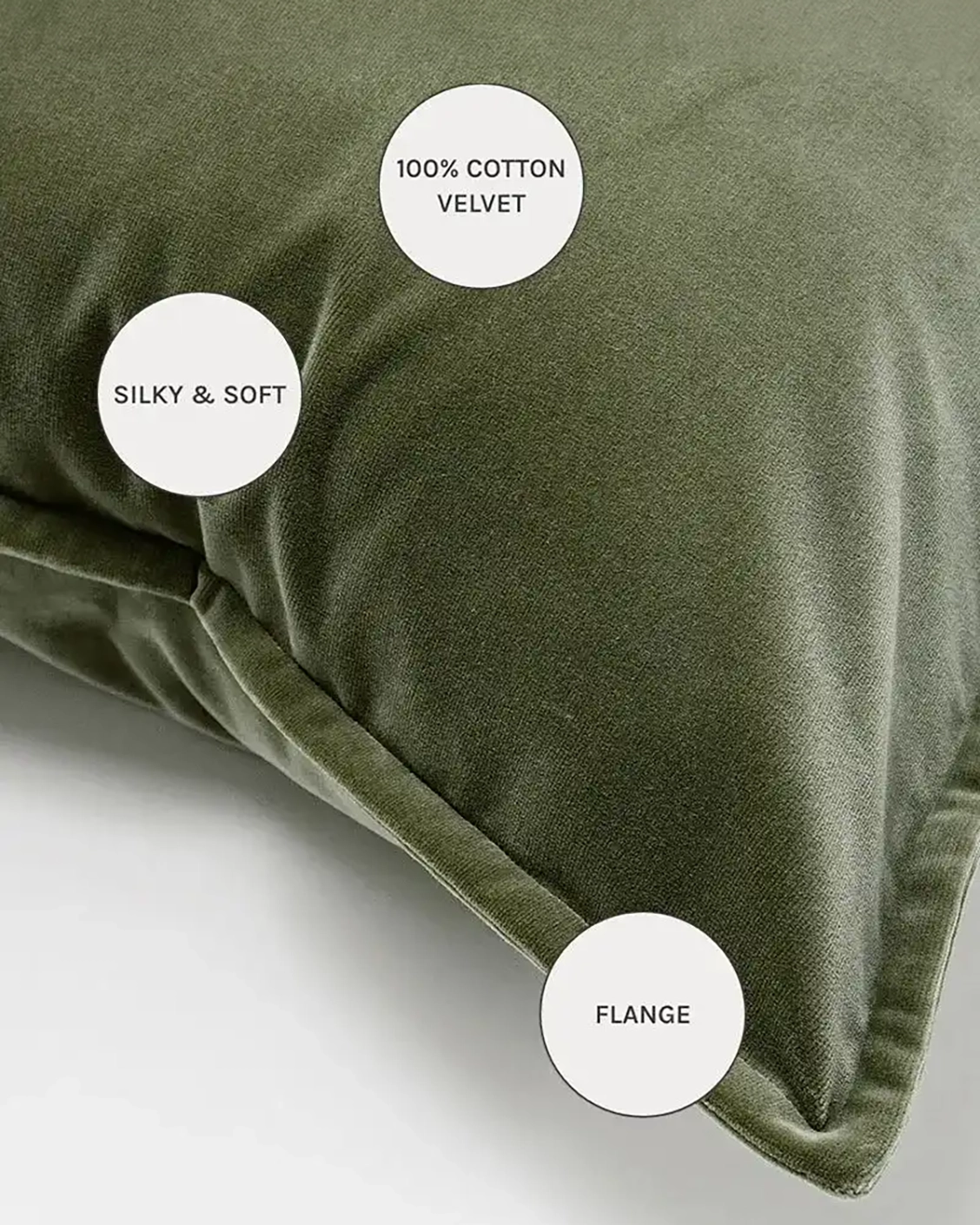 Alessandra Forest cushions in green and forest green, shown in a product close-up as image 11