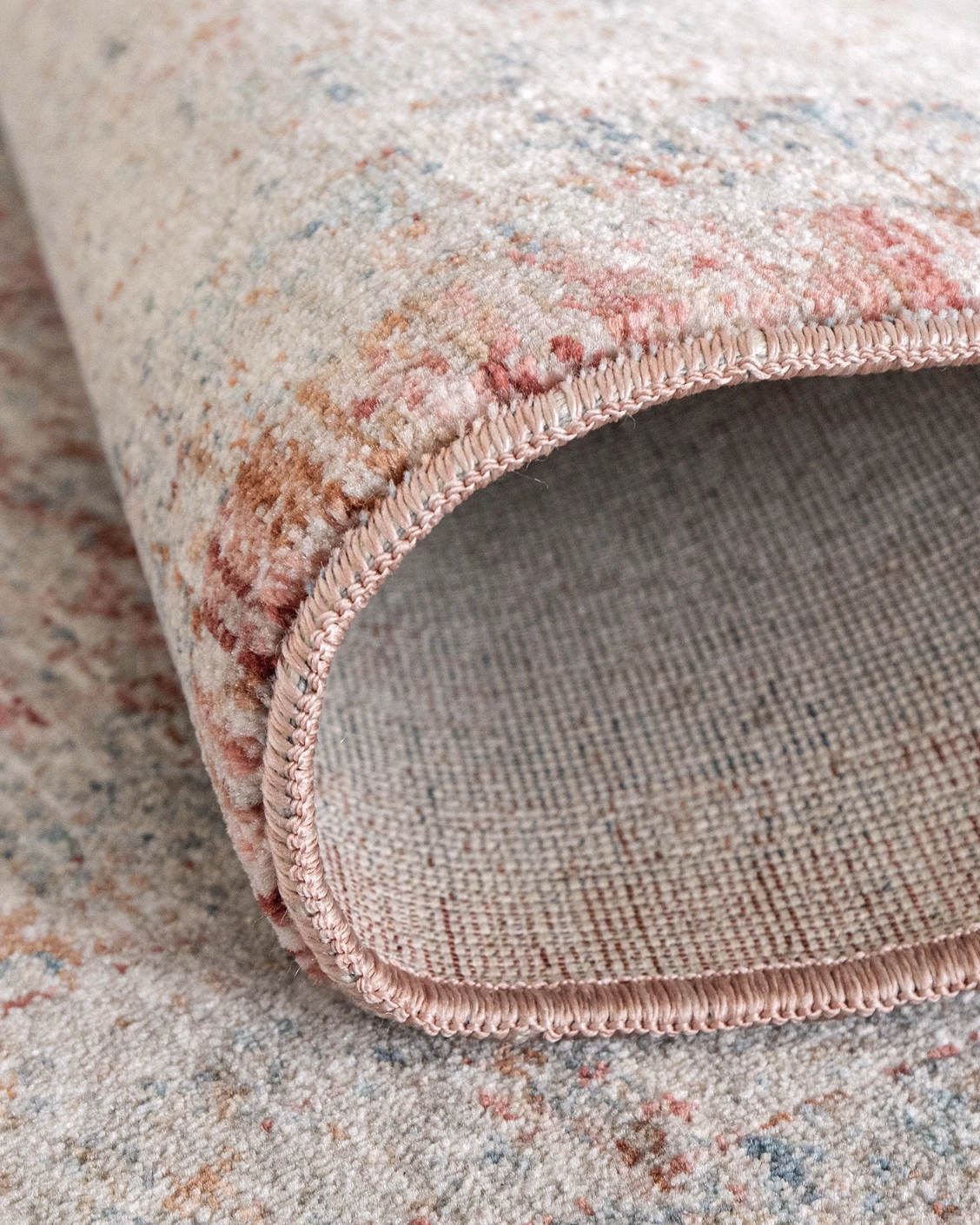 Alexander Rosso carpet in red and beige, shown in a product close-up front view as image 11