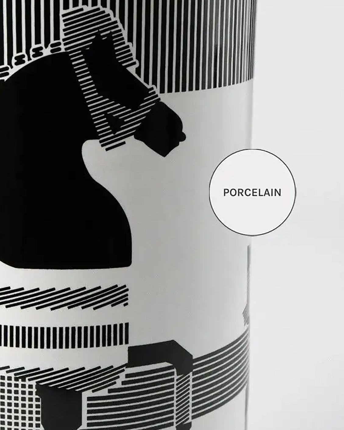 Aurora Arneson vases in white and black, shown in a product close-up as image 10