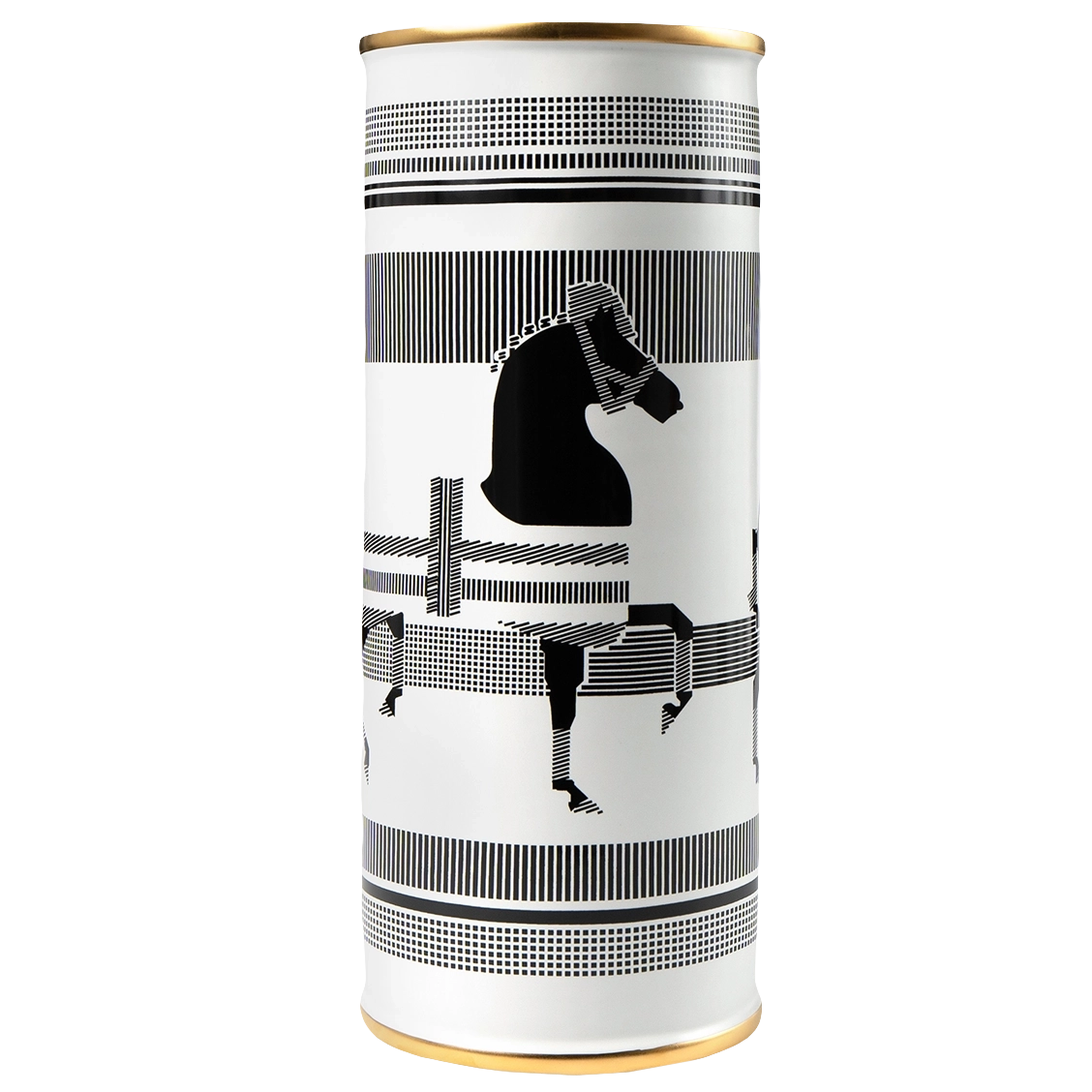 Aurora Arneson vases in white and black, shown in a product front view as image 1