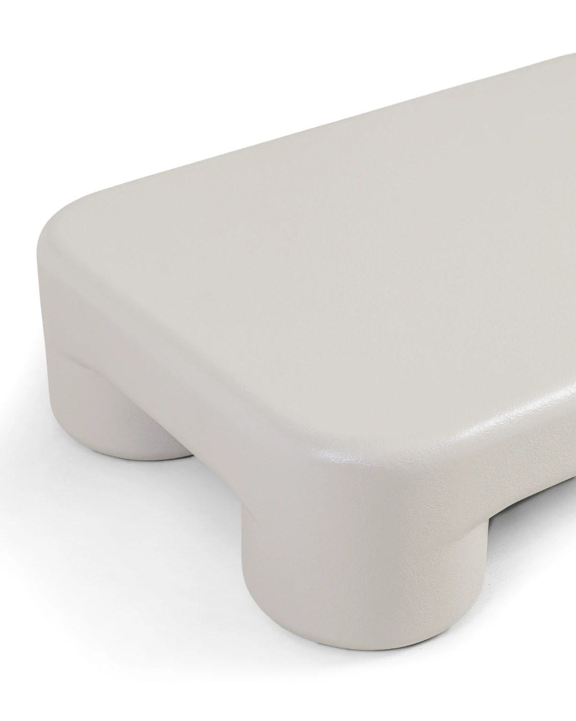 Bari coffee table in soft ivory and stone, shown in a product top view as image 9
