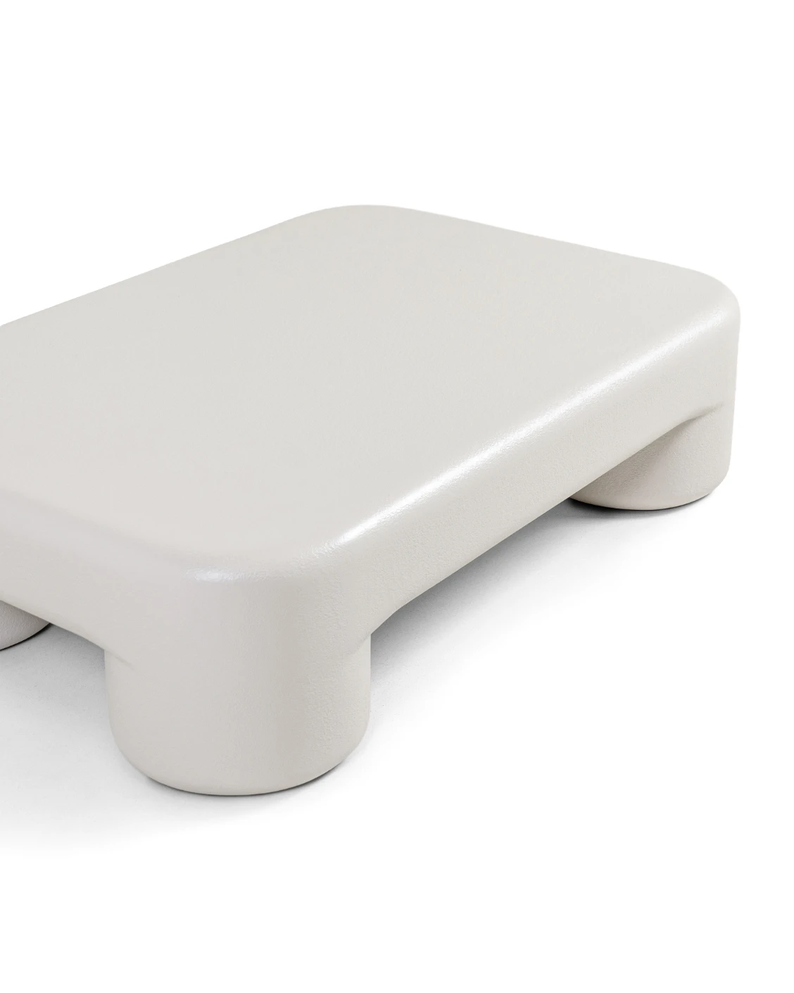 Bari coffee table in soft ivory and stone, shown in a product top view as image 10