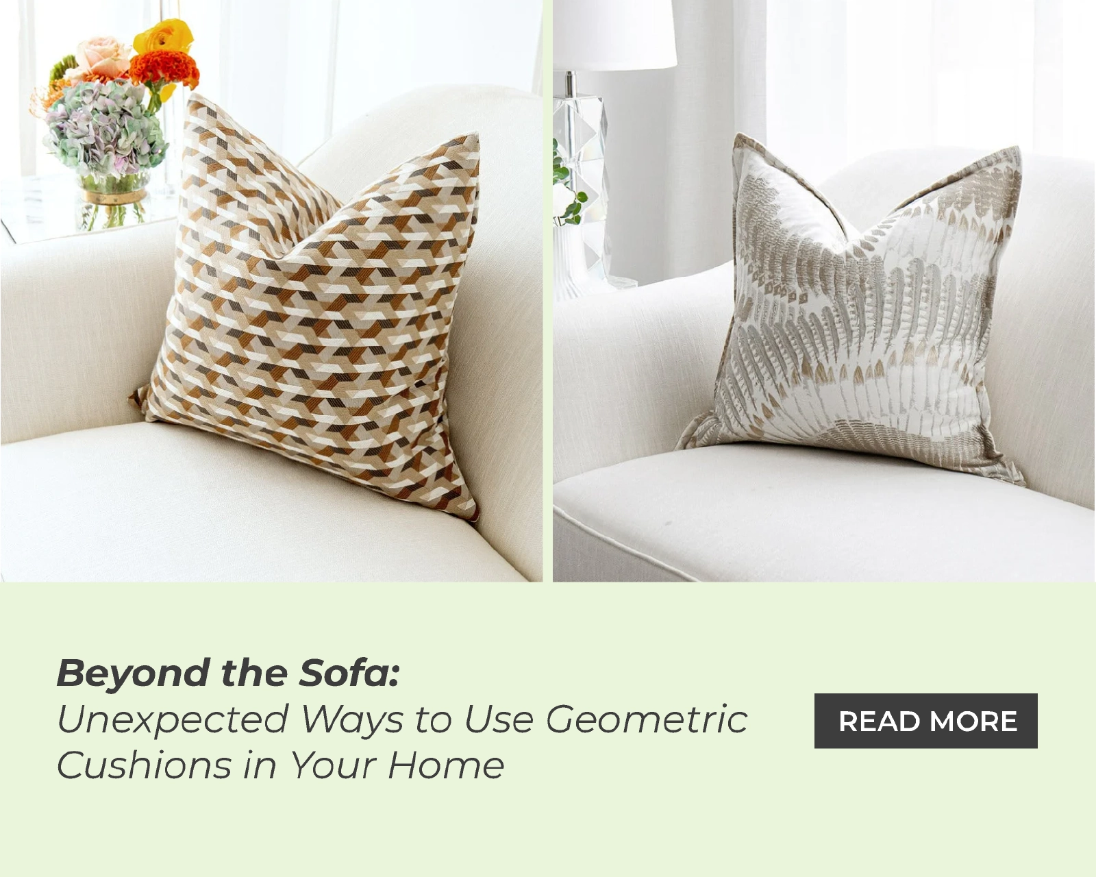 Beyond the Sofa: Unexpected Ways to Use Geometric Cushions in Your Home