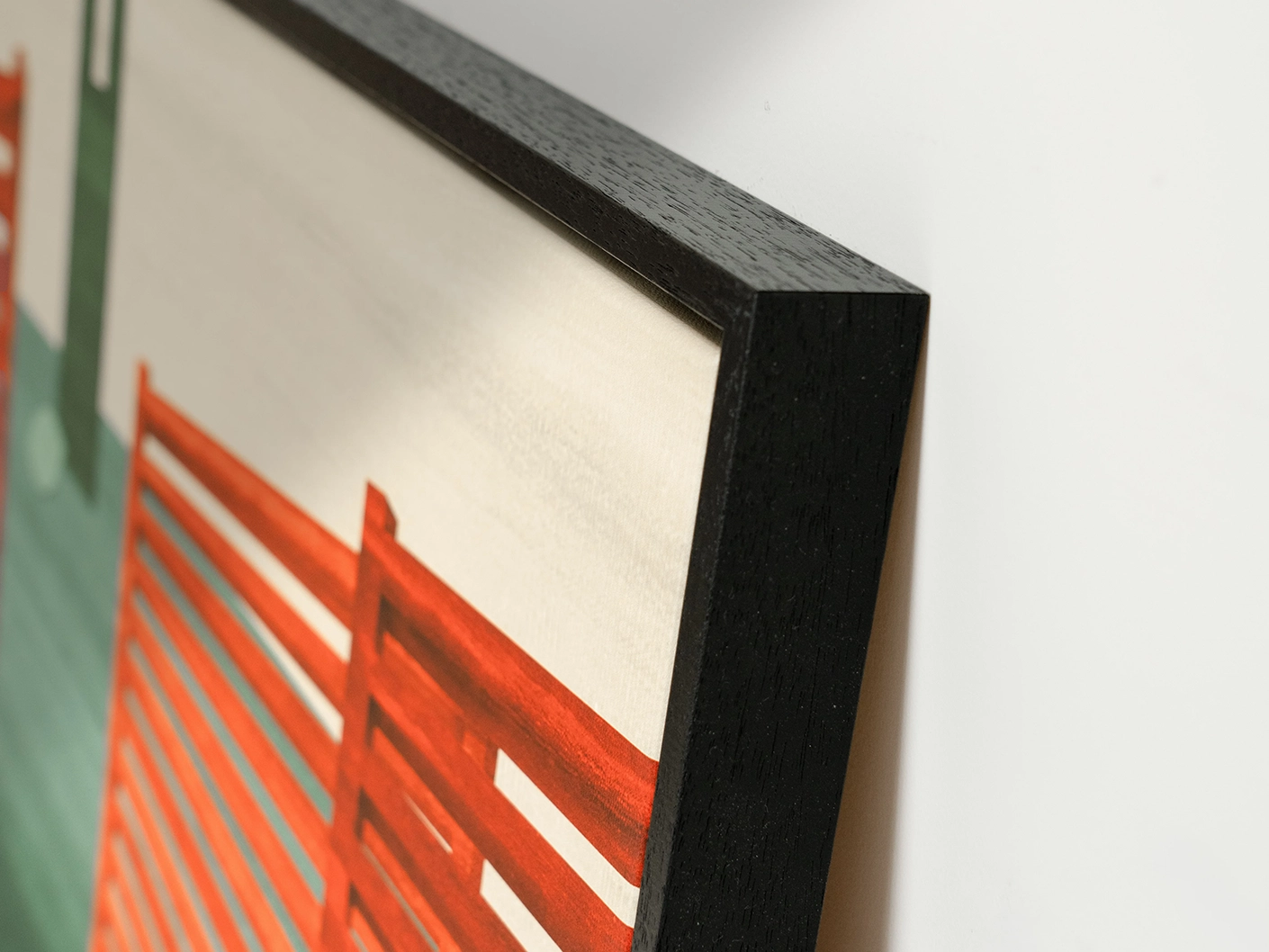 Breeze canvas in red and green, shown in a lifestyle close-up as image 1