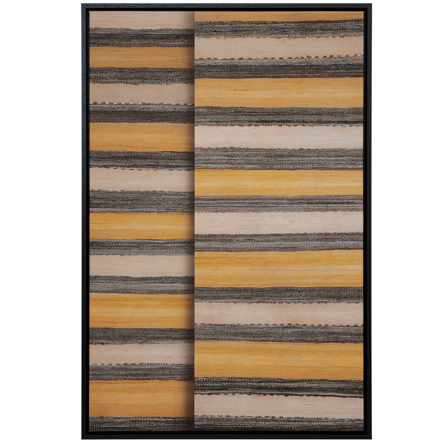 Bumblebee Grey canvas in grey, beige and yellow, shown in a product front view as image 1