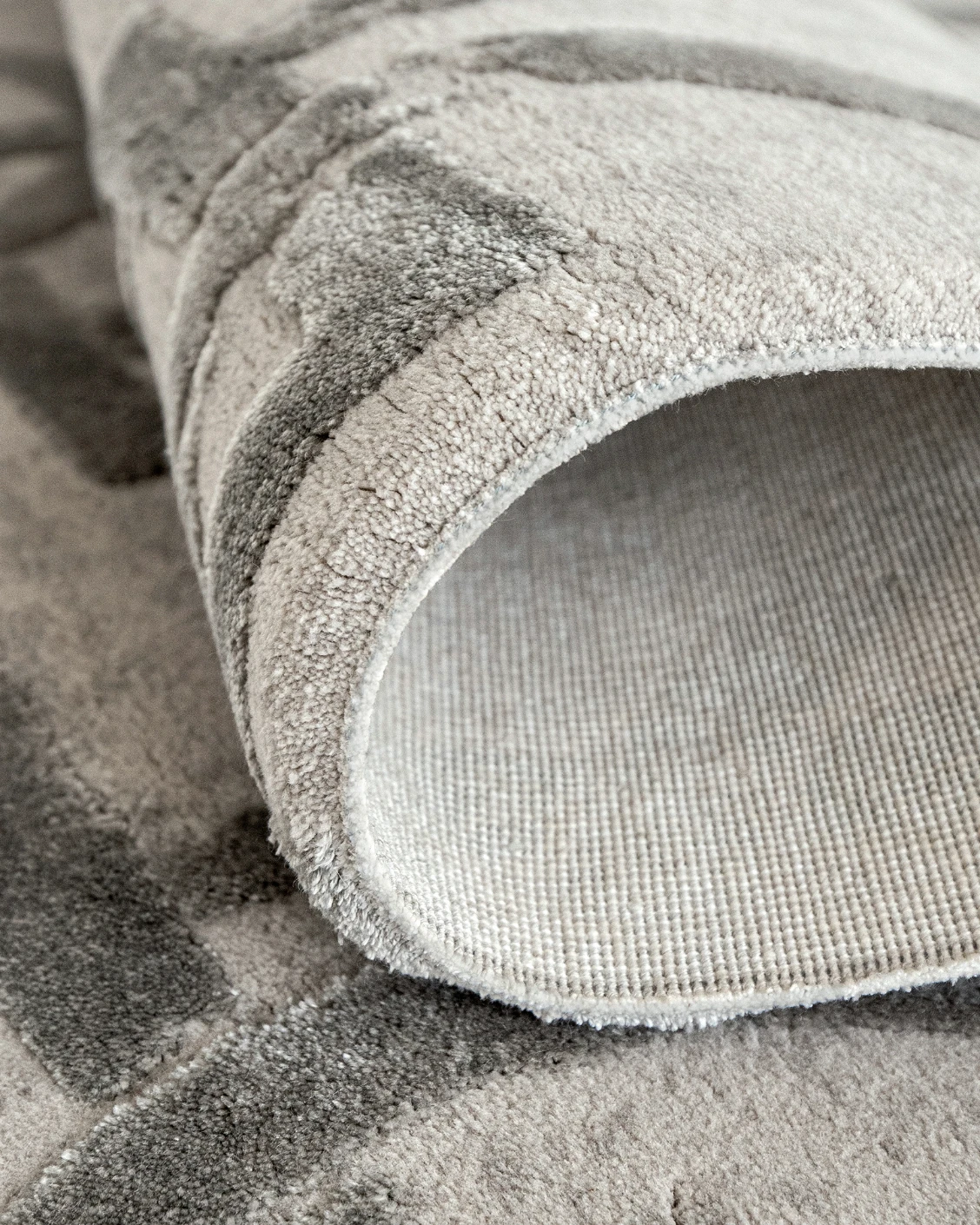 Cooper Dune carpet in dune, grey and silver, shown in a product close-up as image 8