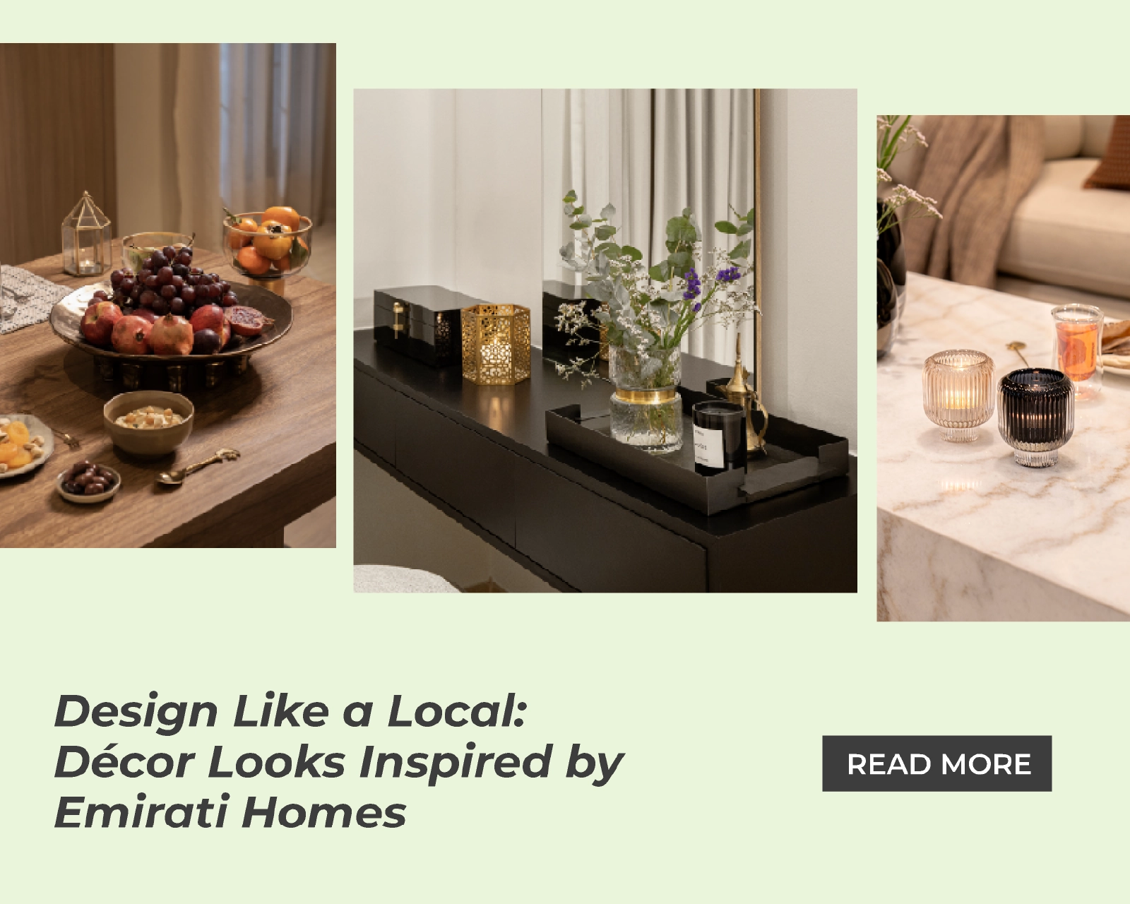 Design Like a Local: Décor Looks Inspired by Emirati Homes