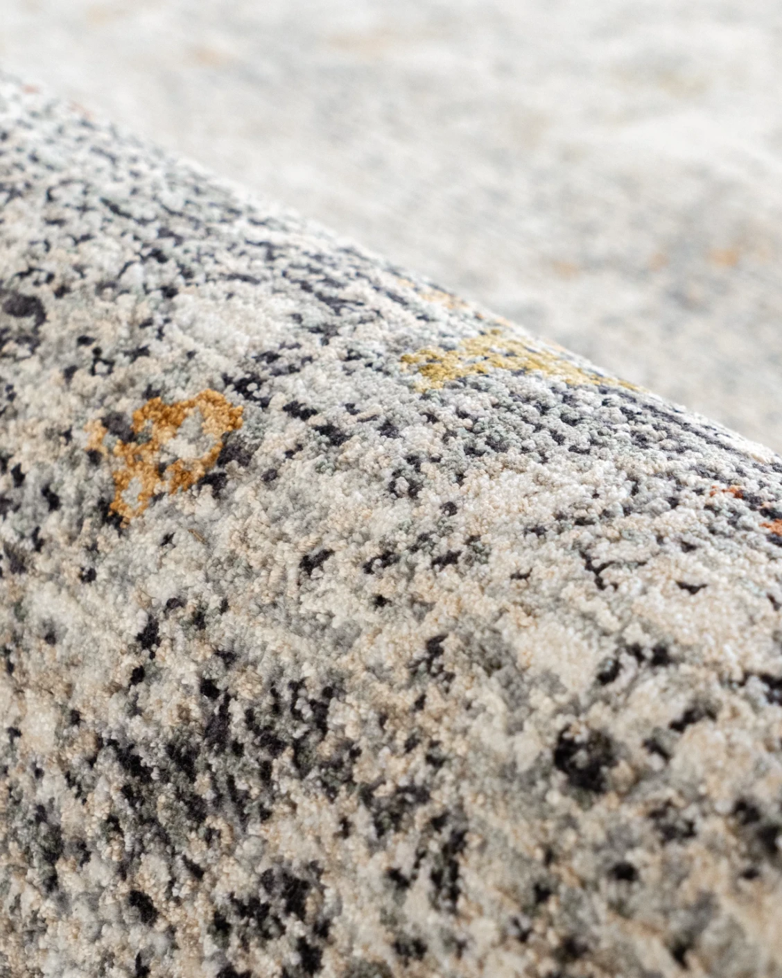 Ethan Ashton carpet in grey and beige, shown in a product close-up as image 12