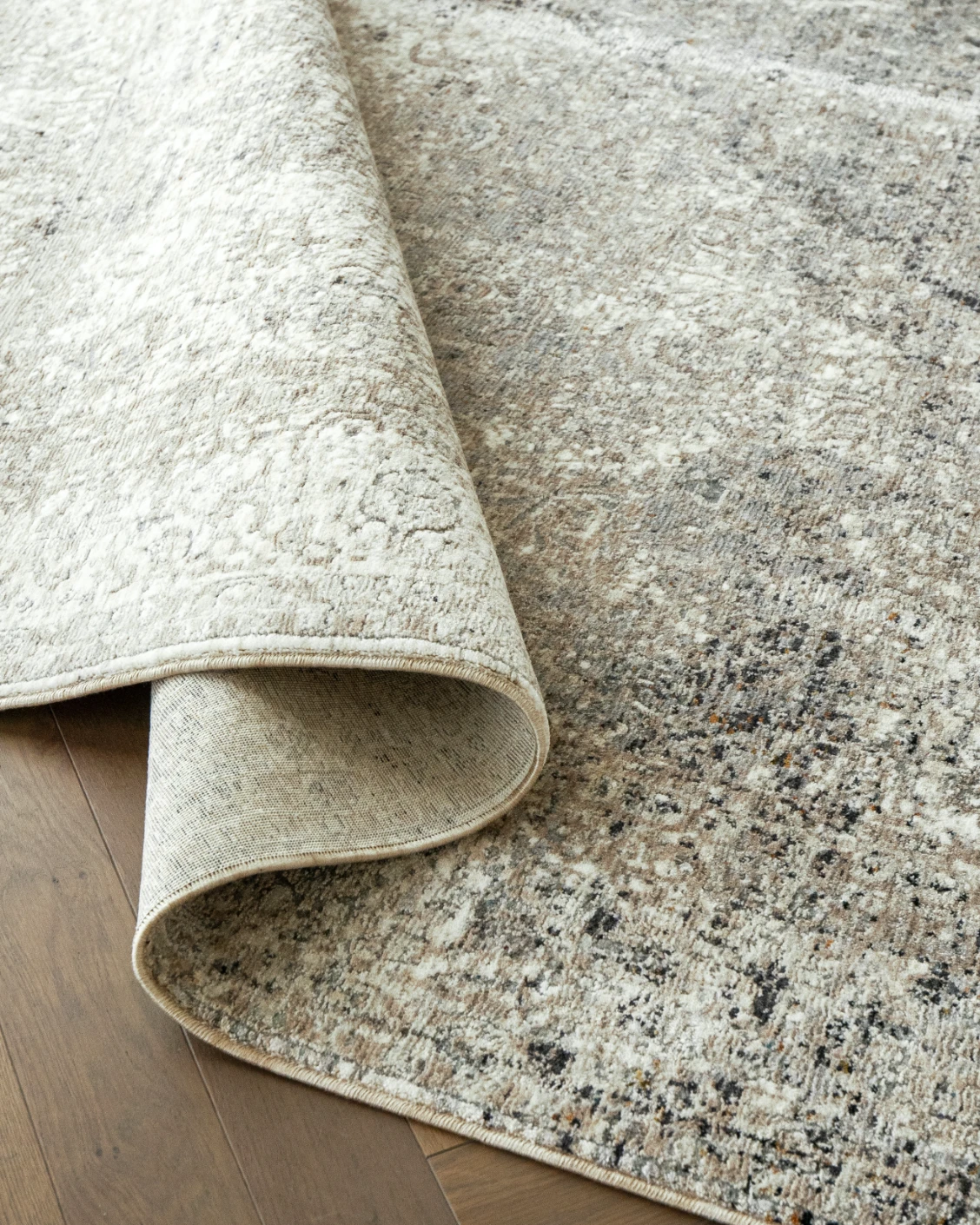 Ethan Dune carpet in grey and beige, shown in a product close-up as image 10