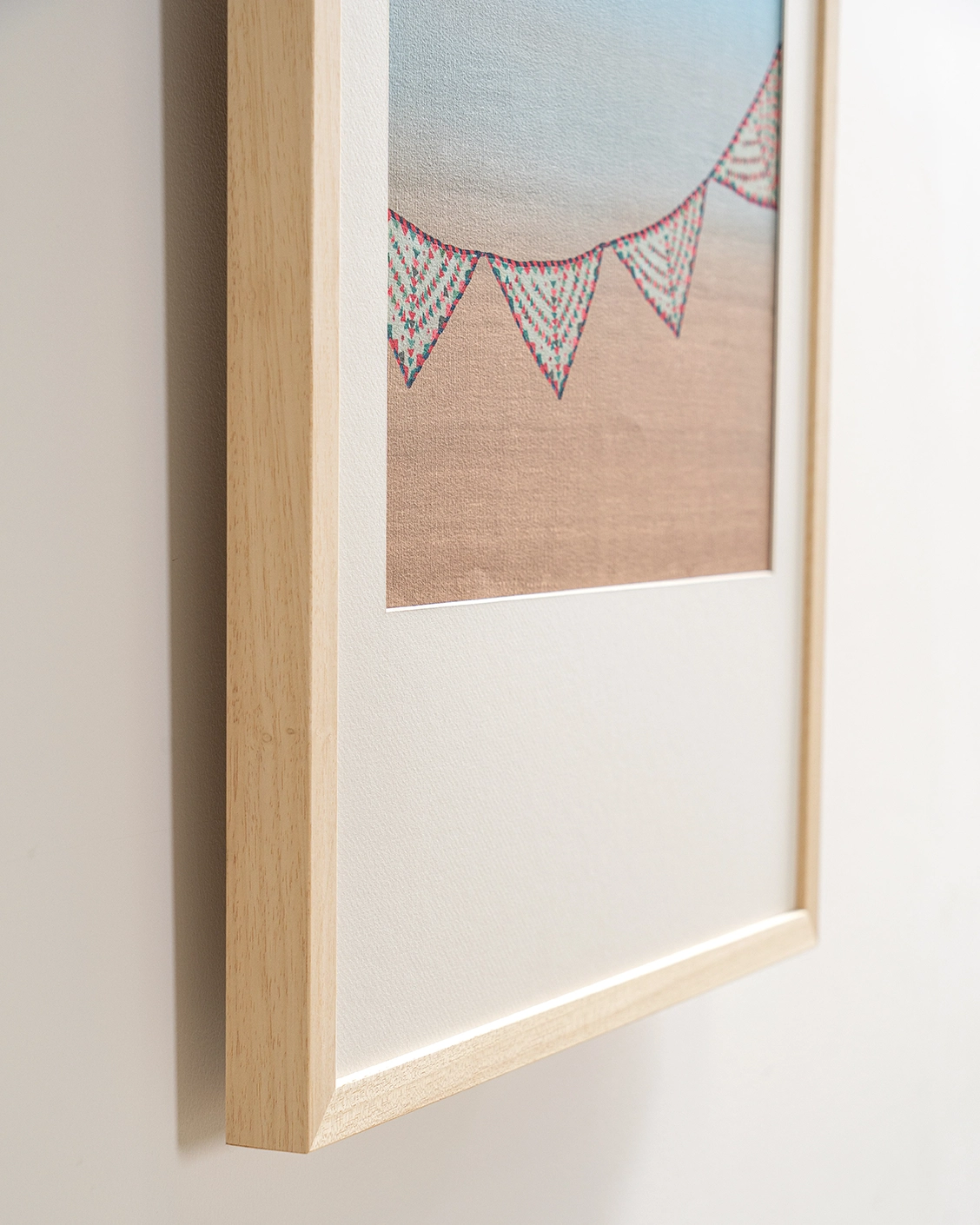 Fiesta fine art print in blue, shown in a lifestyle close-up view as image 5