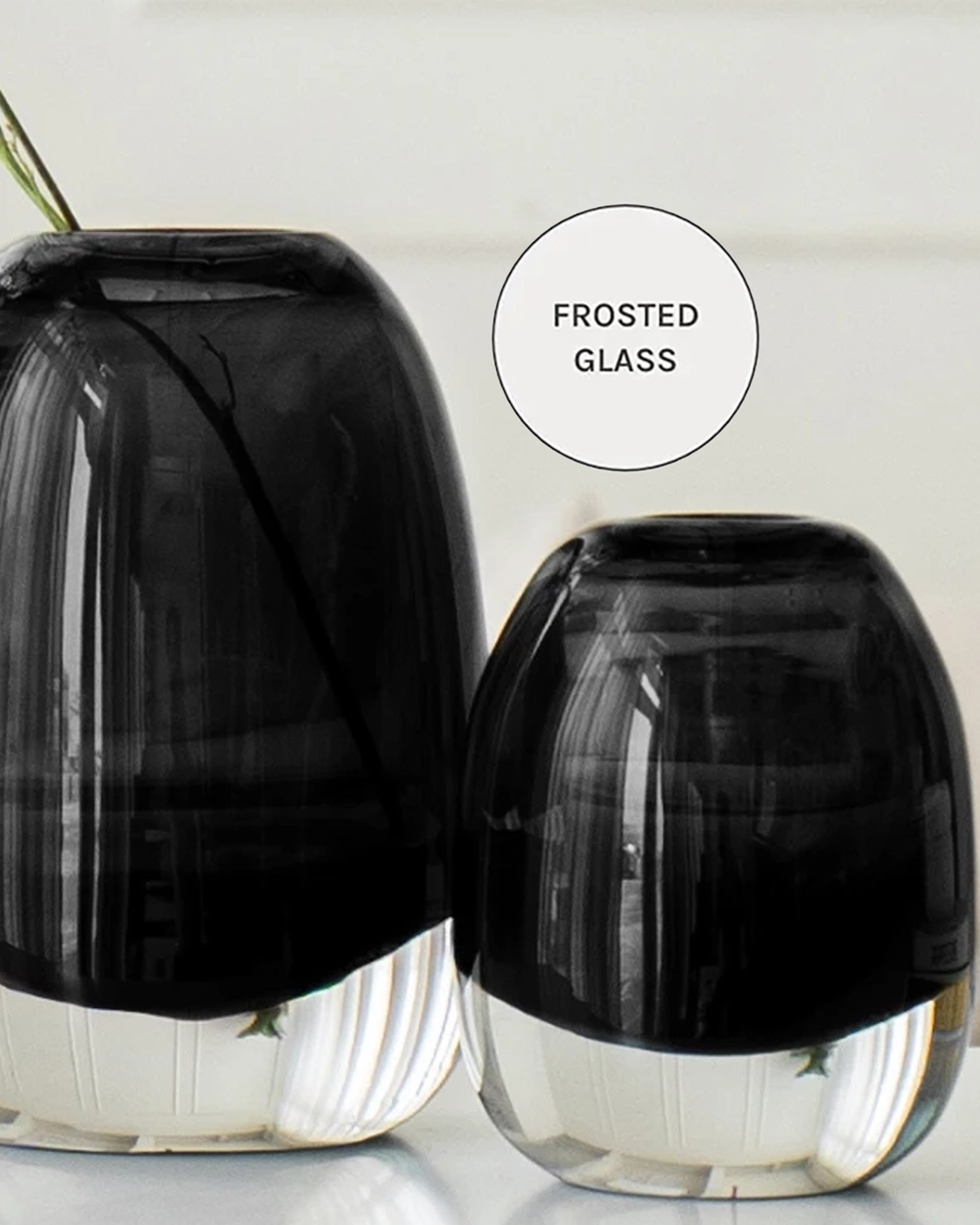 Gracey Storms vases in grey, shown in a product close-up as image 7