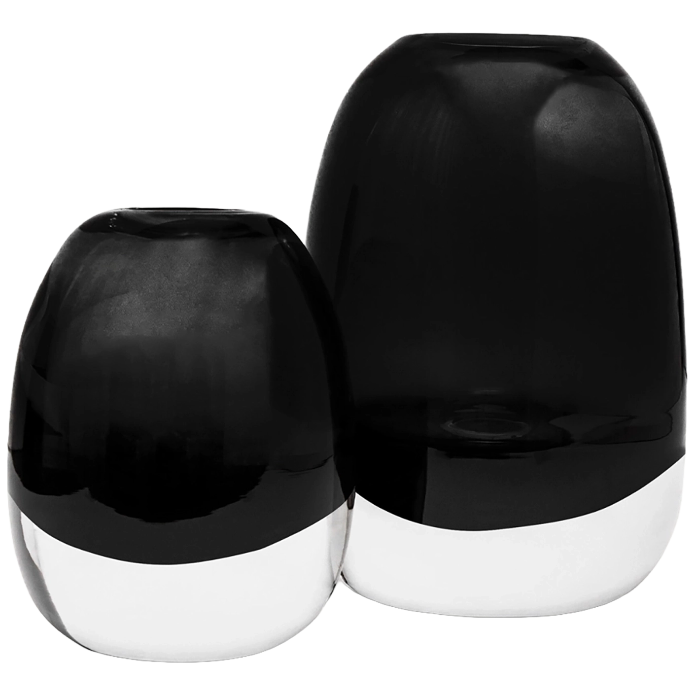 Gracey Storms vases in grey, shown in a product front view as image 1