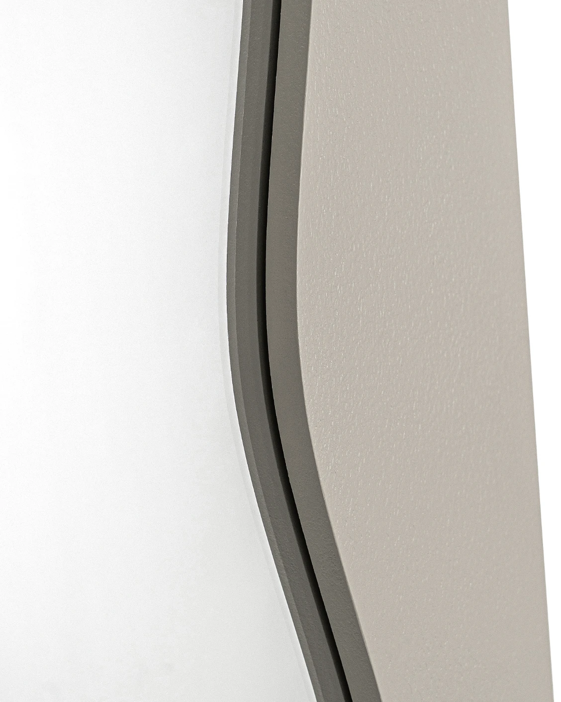 Ivrea mirror in soft ivory and stone, shown in a product front view as image 8
