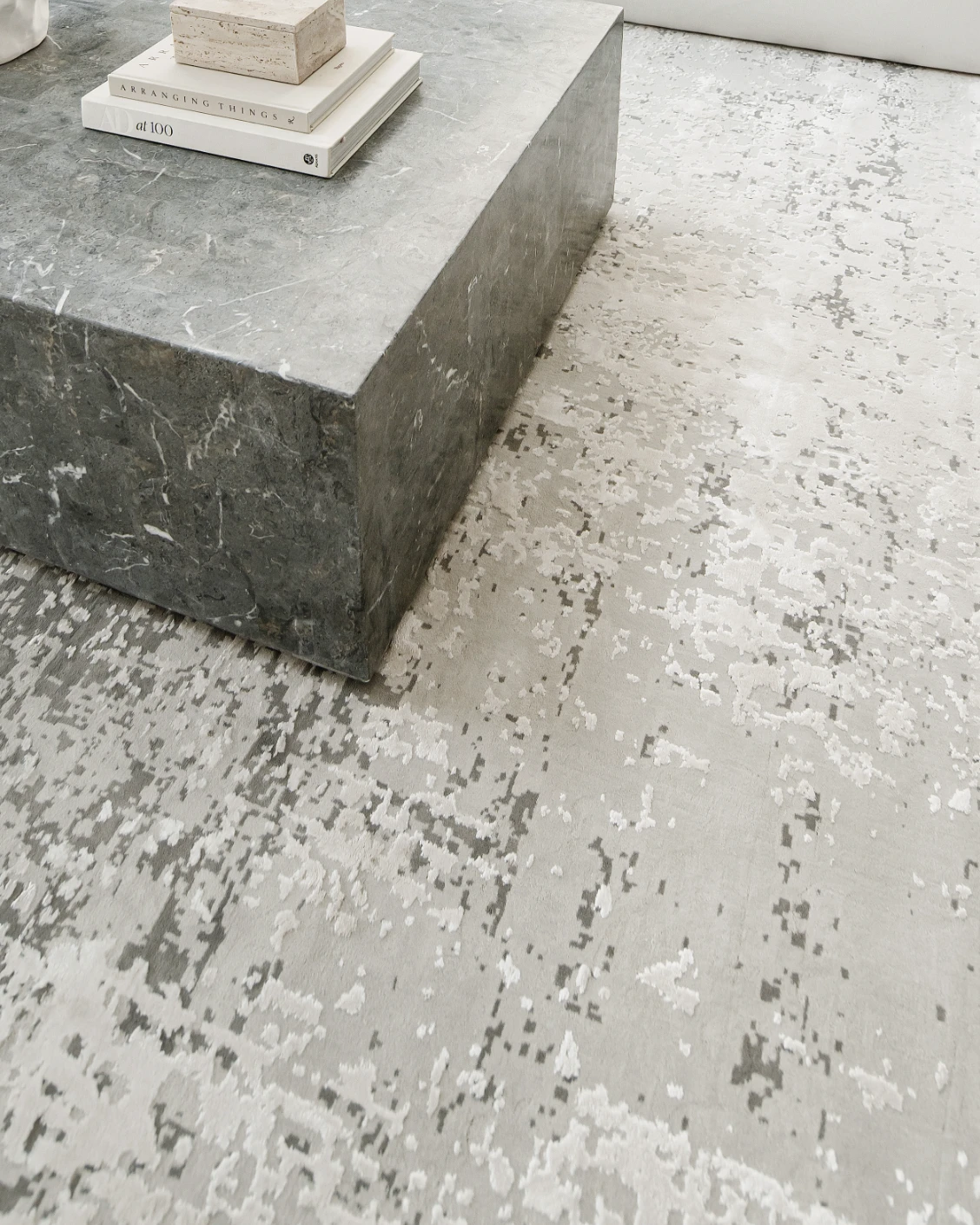 Jay Ashton carpet in grey, shown in a lifestyle close-up as image 8