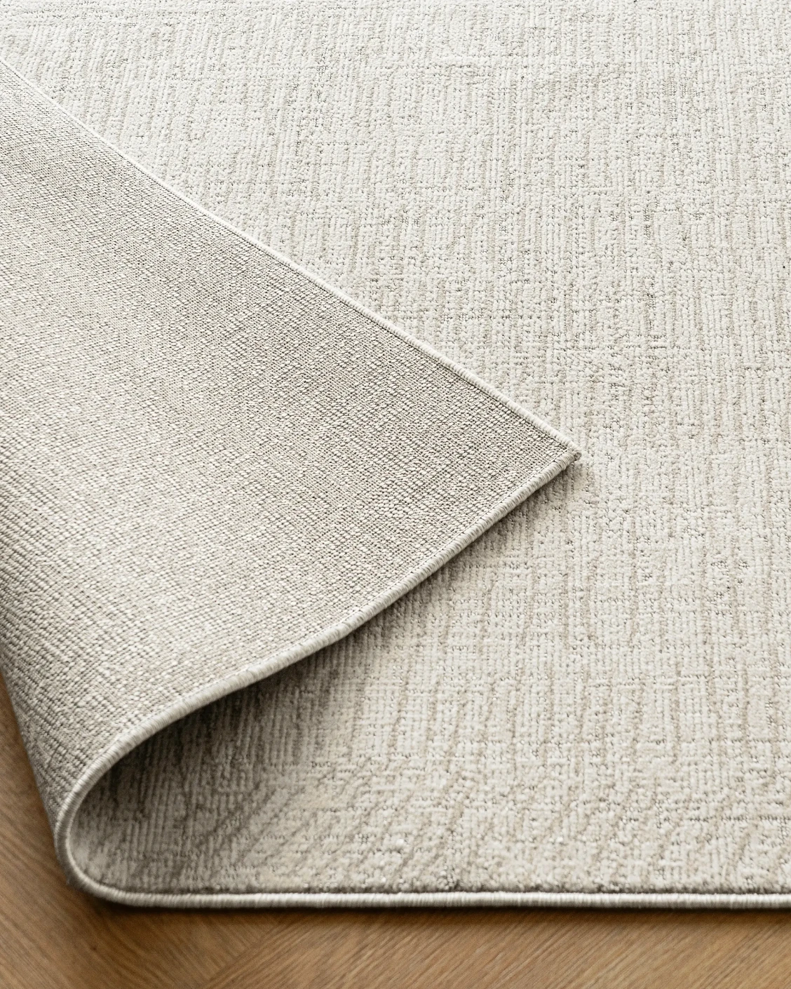 Link Sandy Round carpet in sandy and beige, shown in a product close-up as image 5