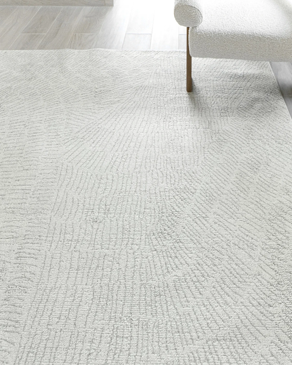 Link Sterling carpet in grey, shown in a lifestyle top view as image 8