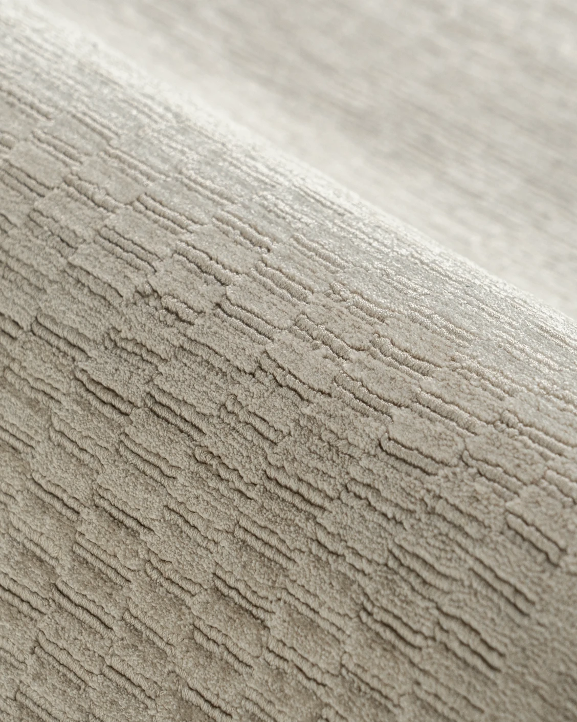Luna Clay carpet in beige, shown in a product close-up as image 10