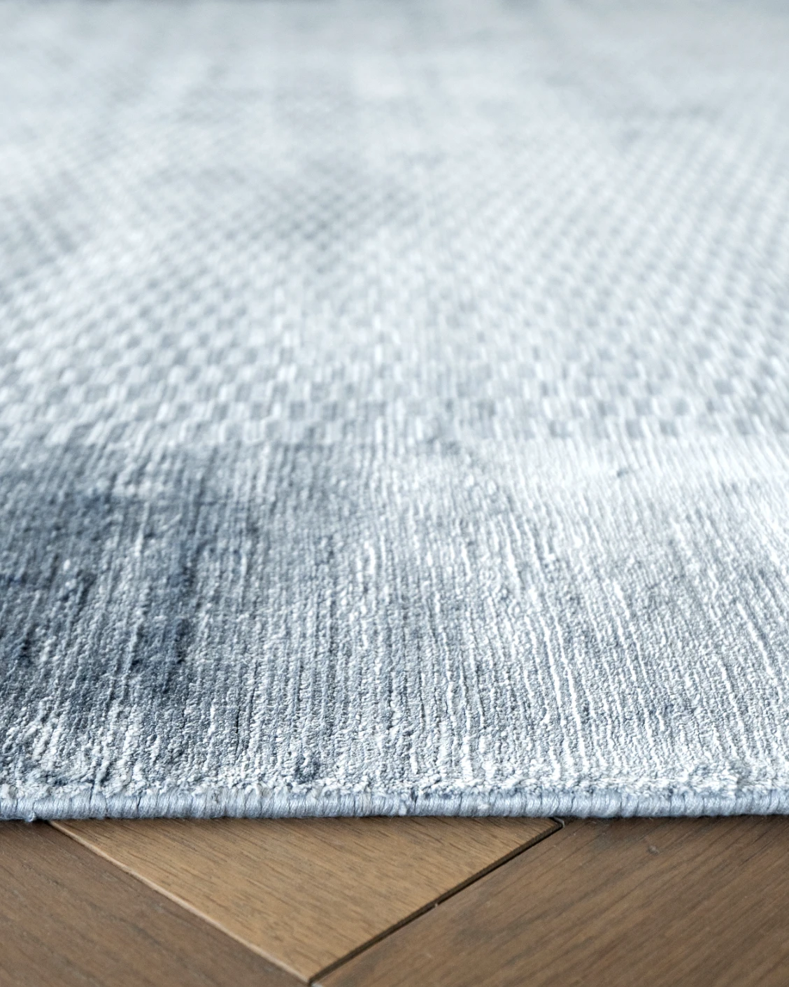 Luna Sky carpet in sky and blue, shown in a product close-up as image 9