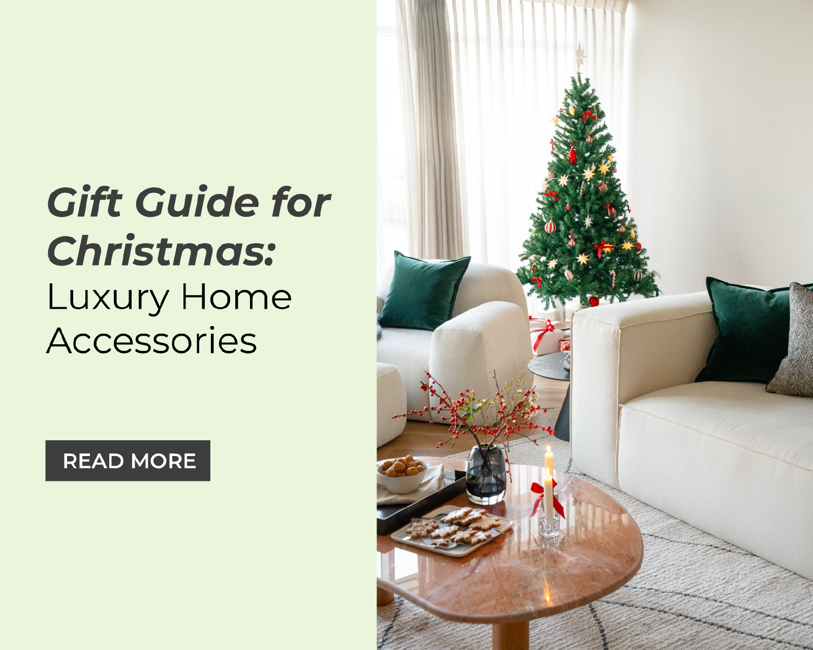 Luxury Home Accessories Gift Guide for Christmas: Cushions, Sculptures, and More
