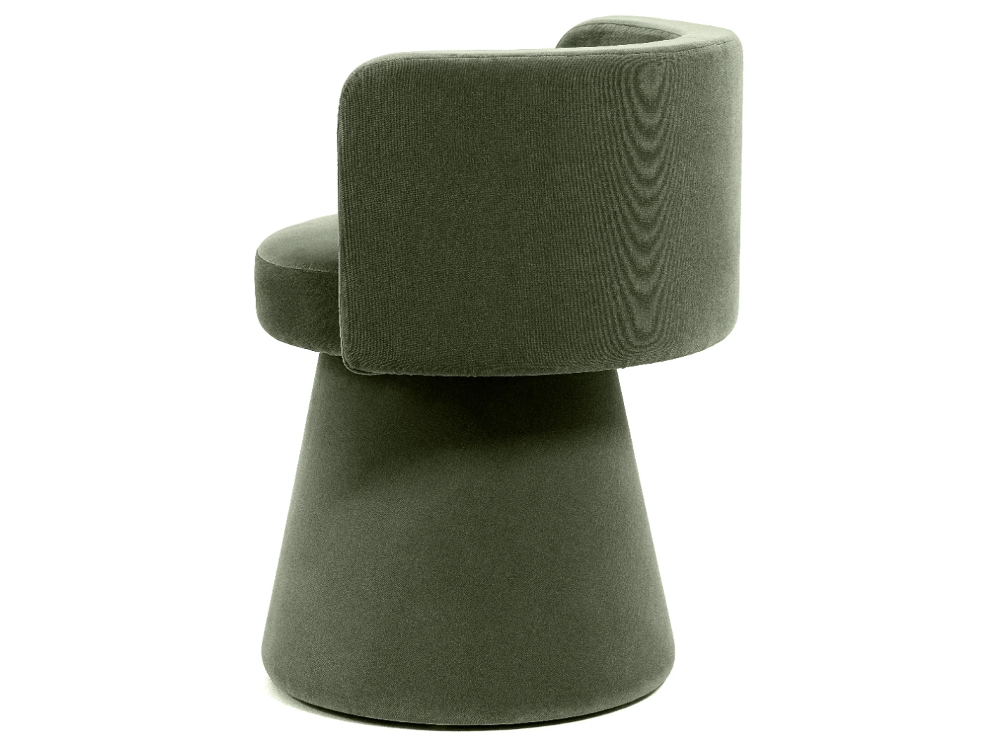 Mara Forest swivel chair in forest green, shown in a lifestyle front view as image 1