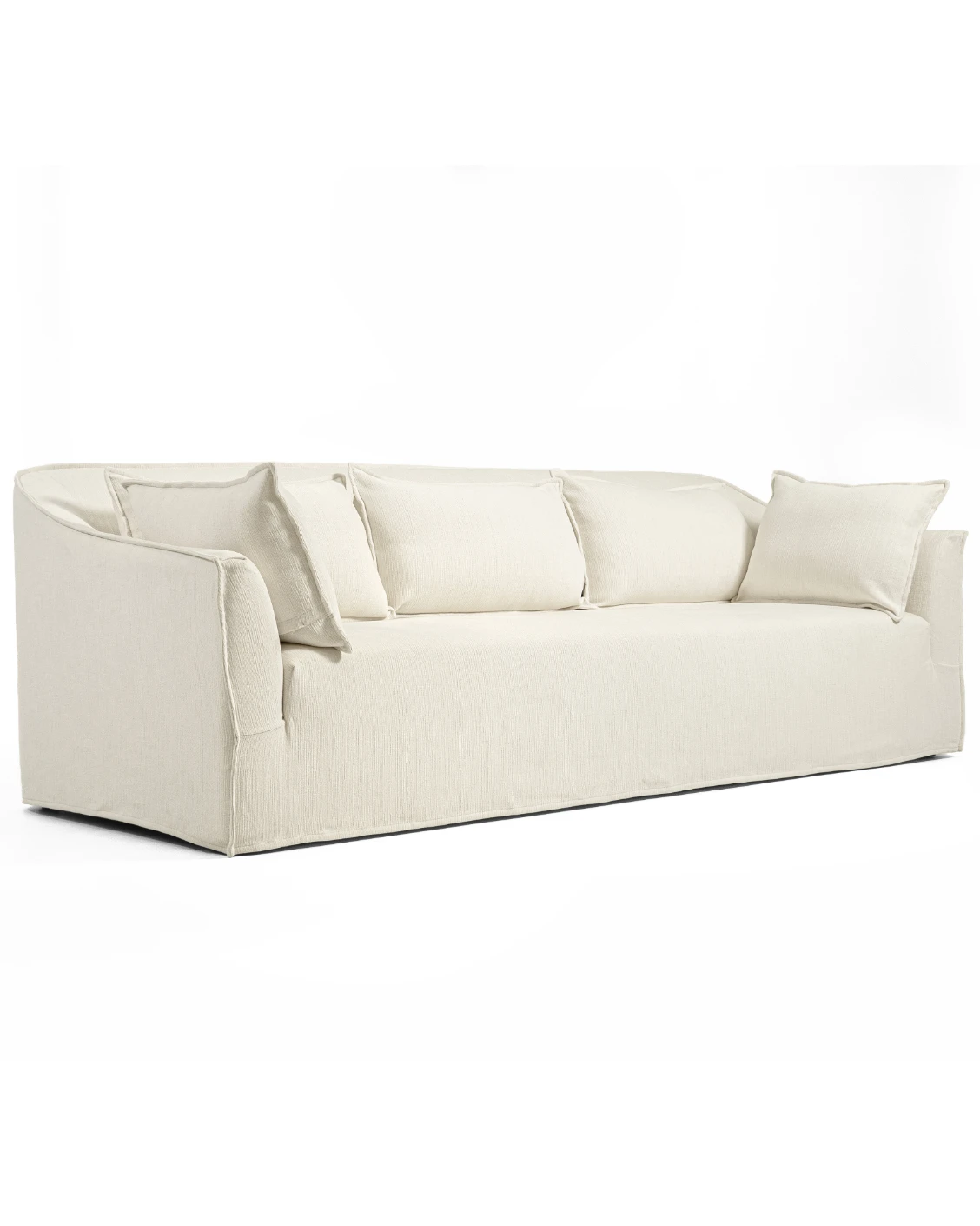 Miro Warm Ivory sofa in ivory, shown in a product left view as image 11