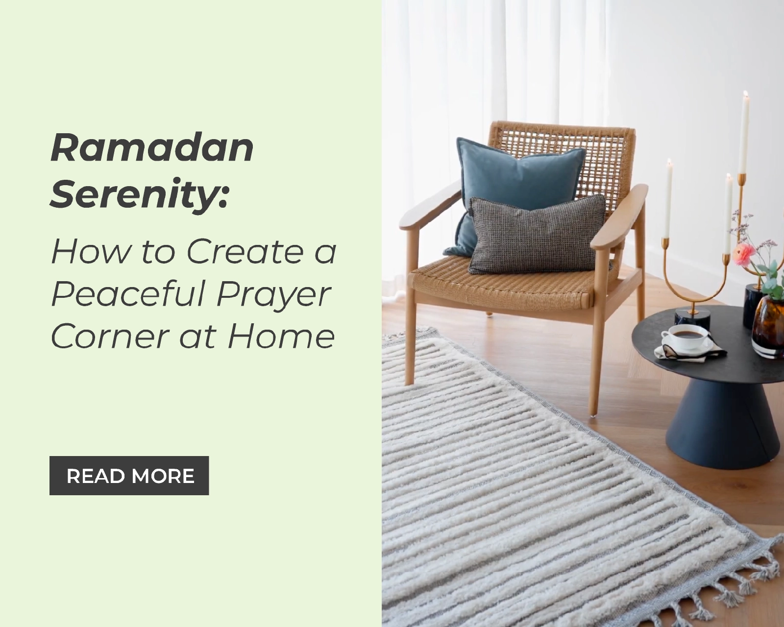 Ramadan Serenity: How to Create a Peaceful Prayer Corner at Home