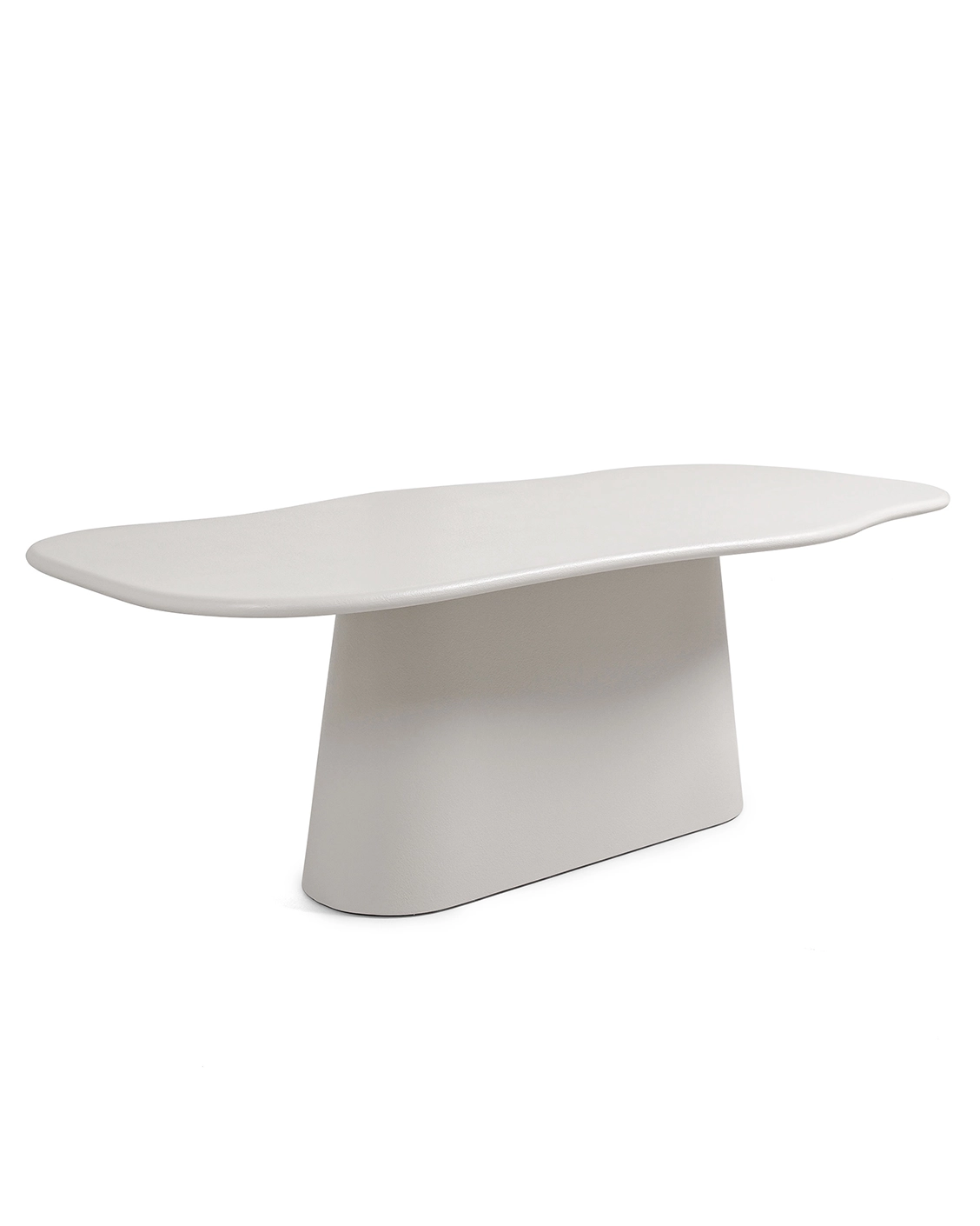 Ravenna dining table in soft ivory, stone and ivory, shown in a product left view as image 3