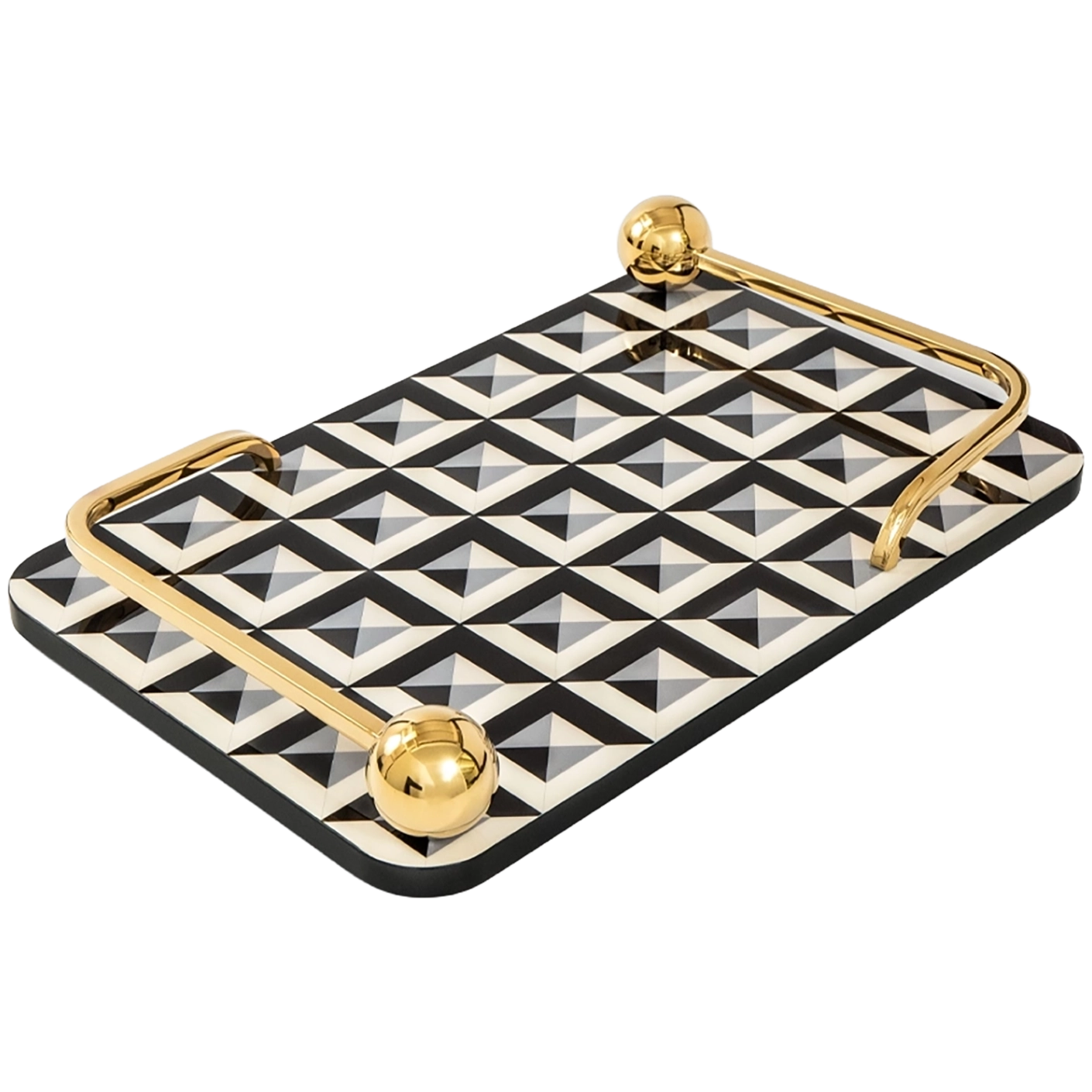 Stephen Bandiagara trays in black and gold, shown in a product front view as image 1