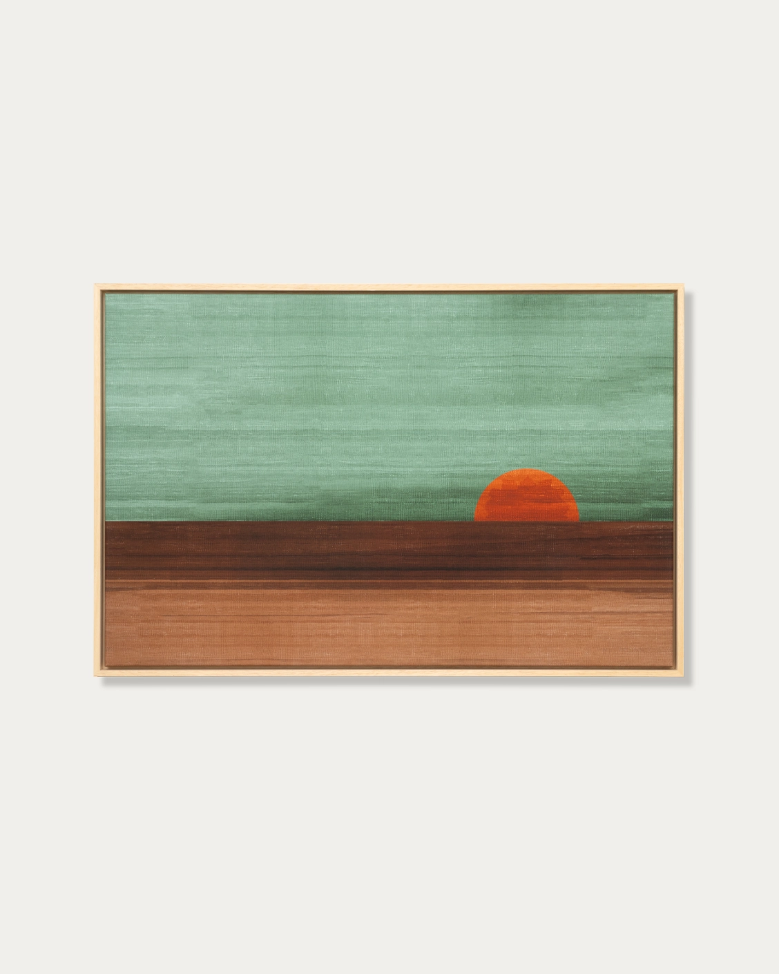 Sunset canvas in green, shown in a product front view as image 1