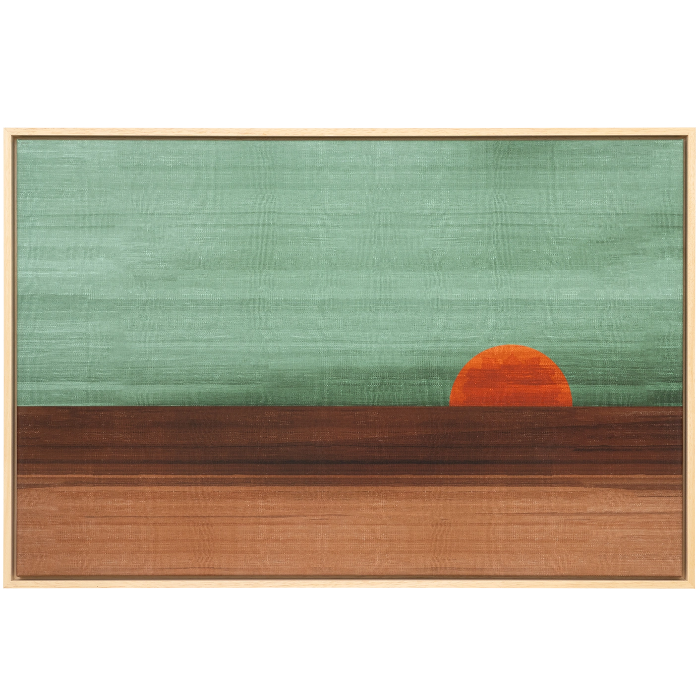 Sunset canvas in green, shown in a product front view as image 1