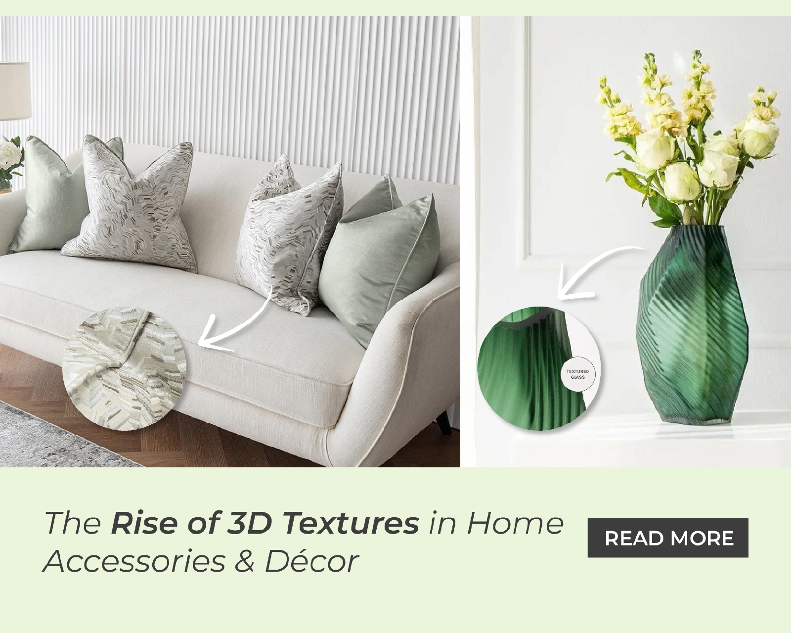 The Rise of 3D Textures in Home Accessories & Décor
