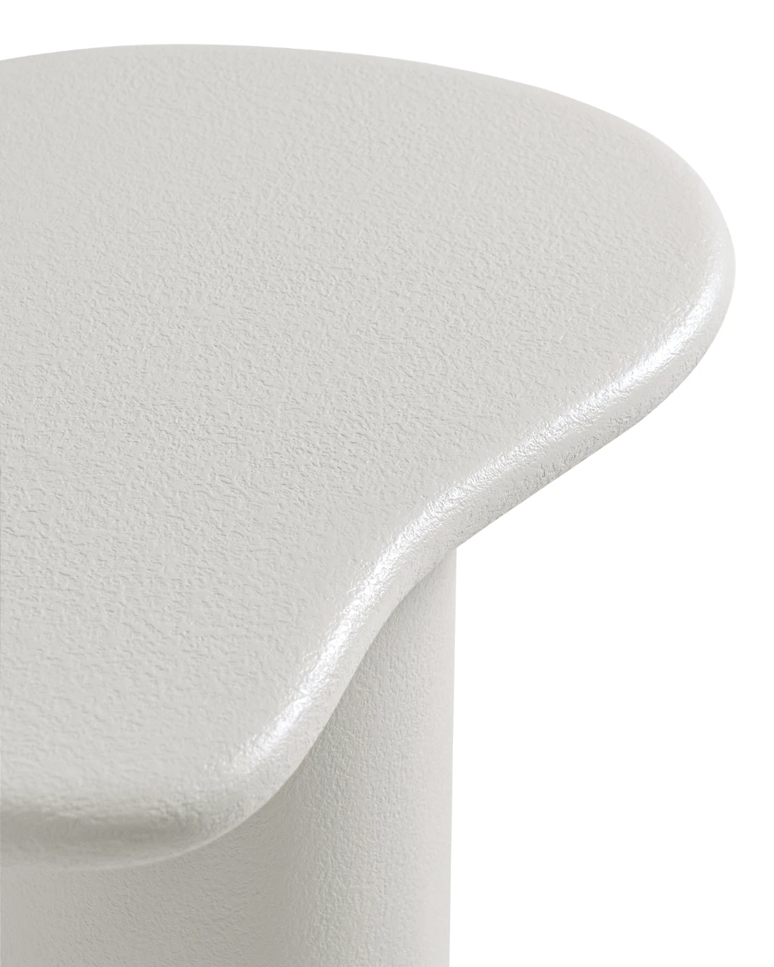 Verona Side Table Soft Ivory Stone side table in soft ivory and stone, shown in a product close-up as image 8