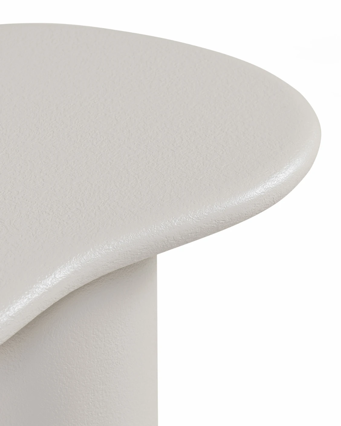 Verona Side Table Soft Ivory Stone side table in soft ivory and stone, shown in a product close-up as image 7