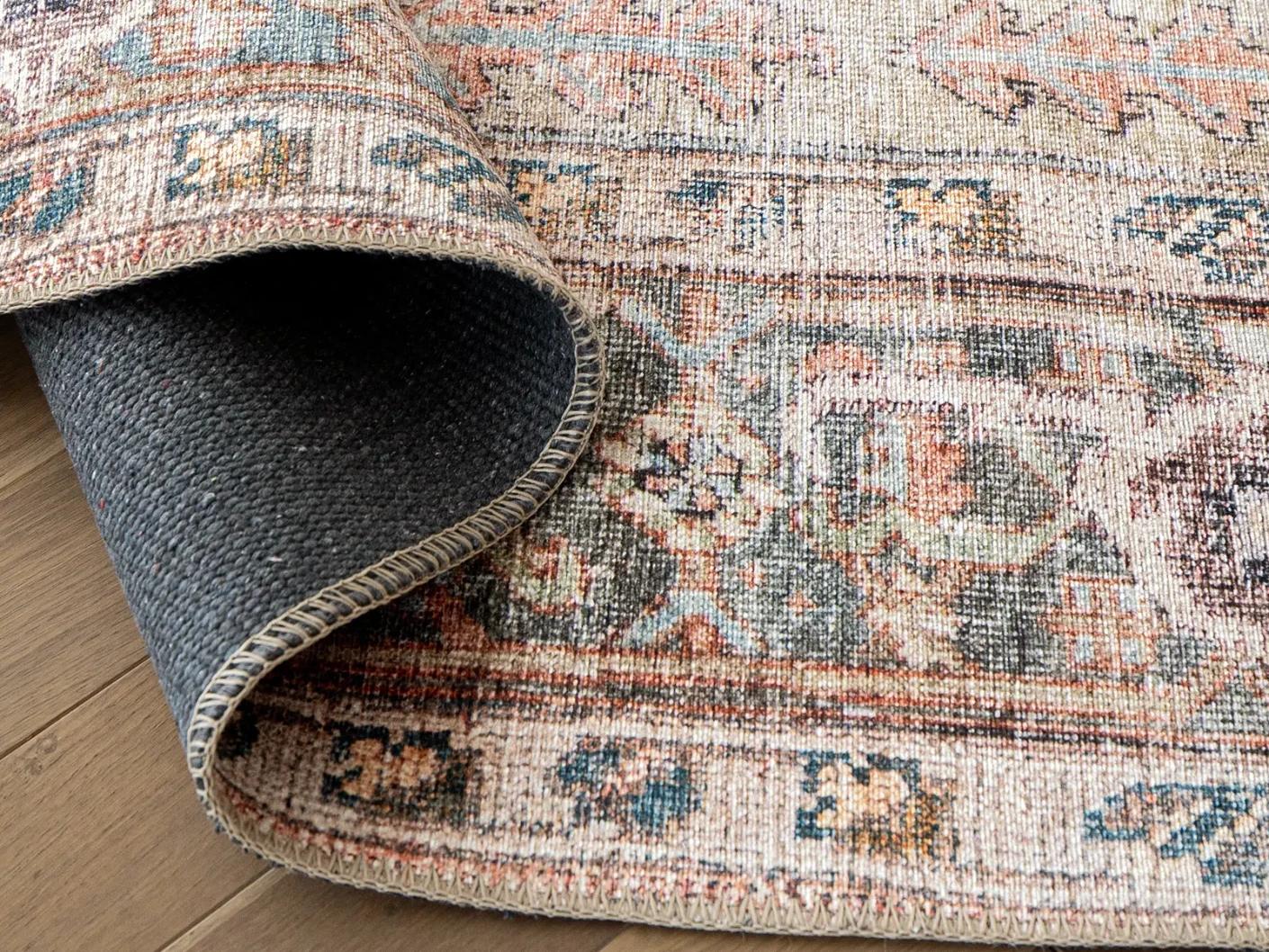 Vince Rouge carpets in red and multicolour, shown in a product close-up as image 1