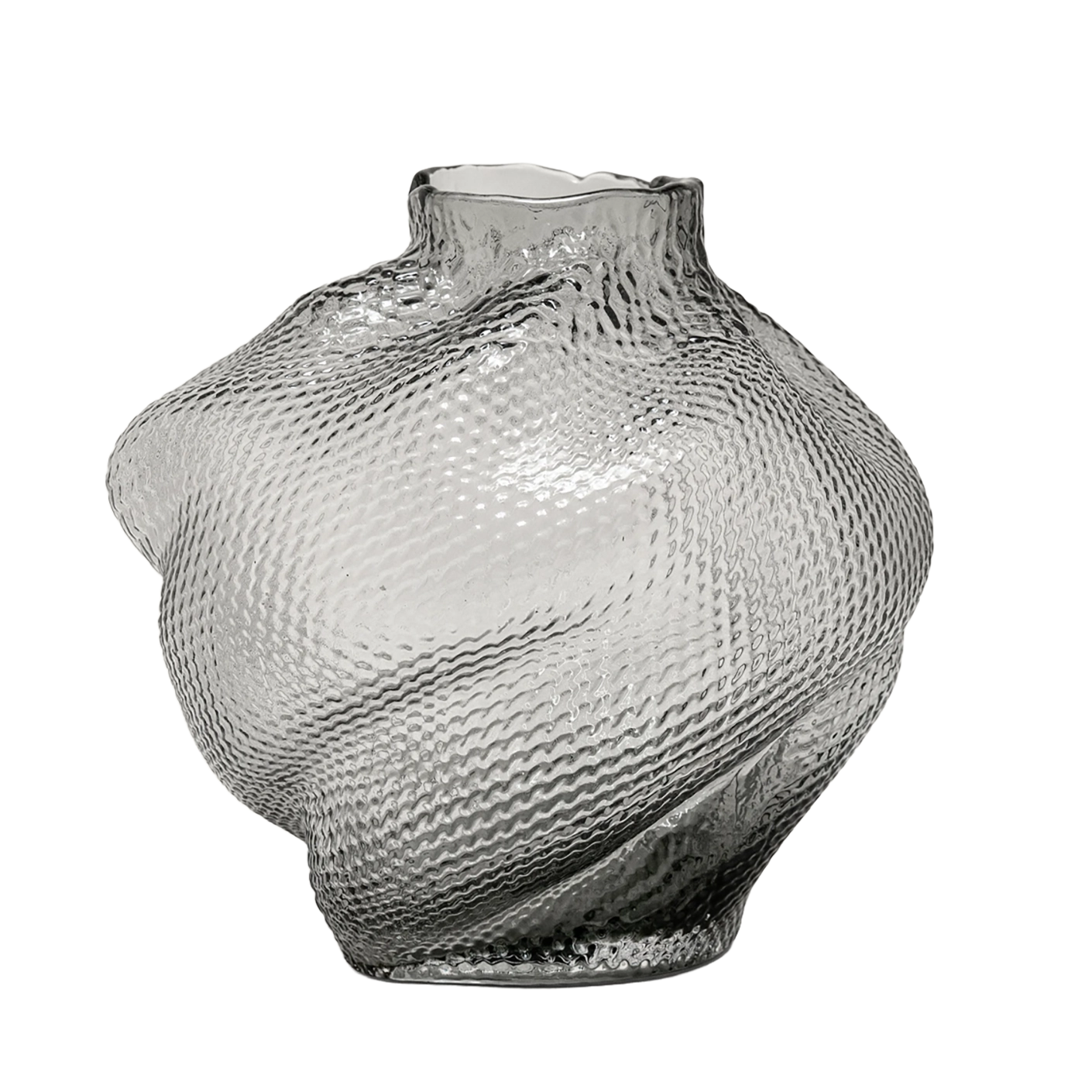 Jeremy Storms vases in grey, shown in a product front view as image 1