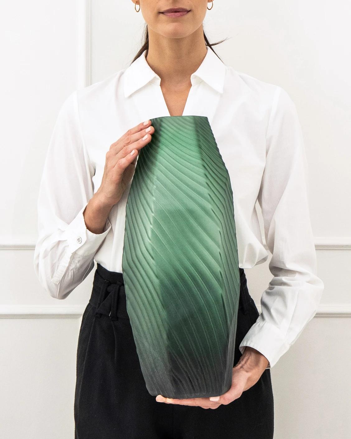 Keira Storms vases in green, shown in a product front view as image 7