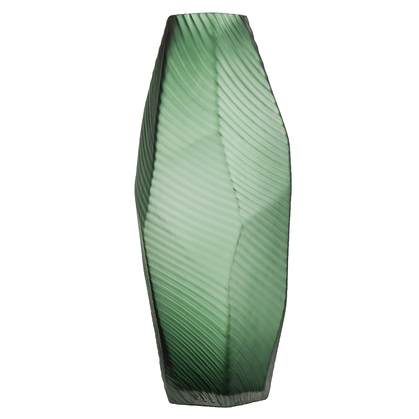 Keira Storms vases in green, shown in a product front view as image 1