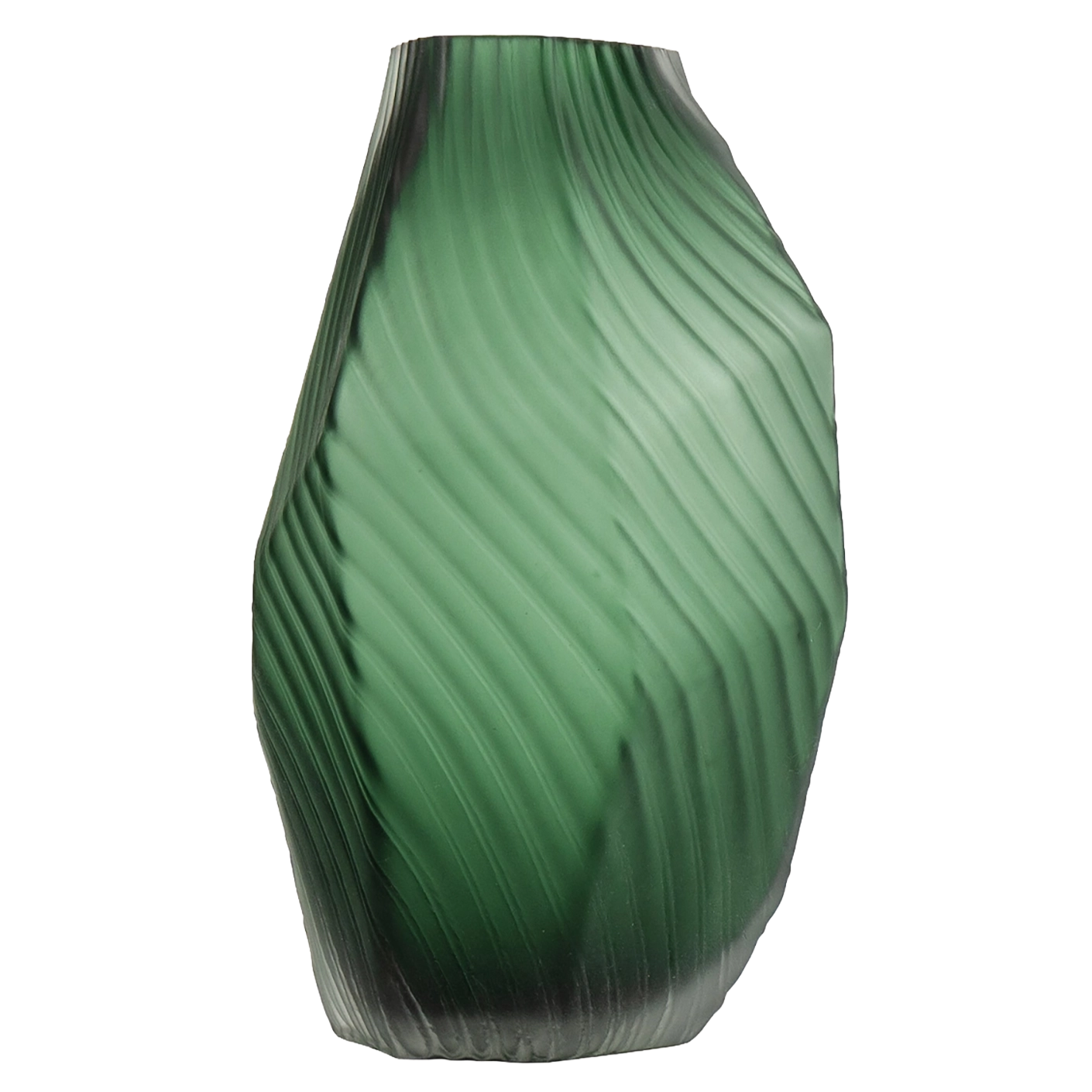 Keira Storms II vases in green, shown in a product front view as image 1