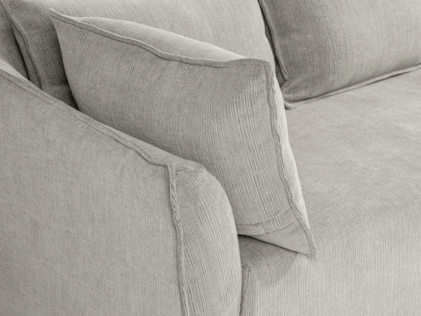 Miro Warm Stone sofa in warm stone, shown in a lifestyle left view as image 4
