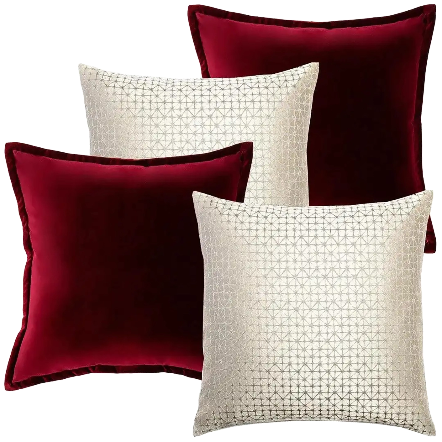 Cerise Bundle bundle - indoor in red, silver and white, shown in a product front view as image 1